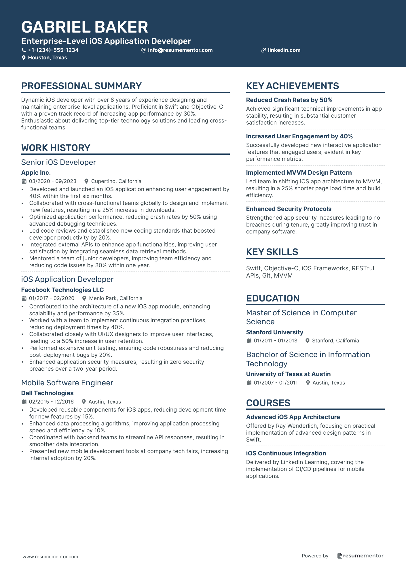 Enterprise Level iOS Application Developer