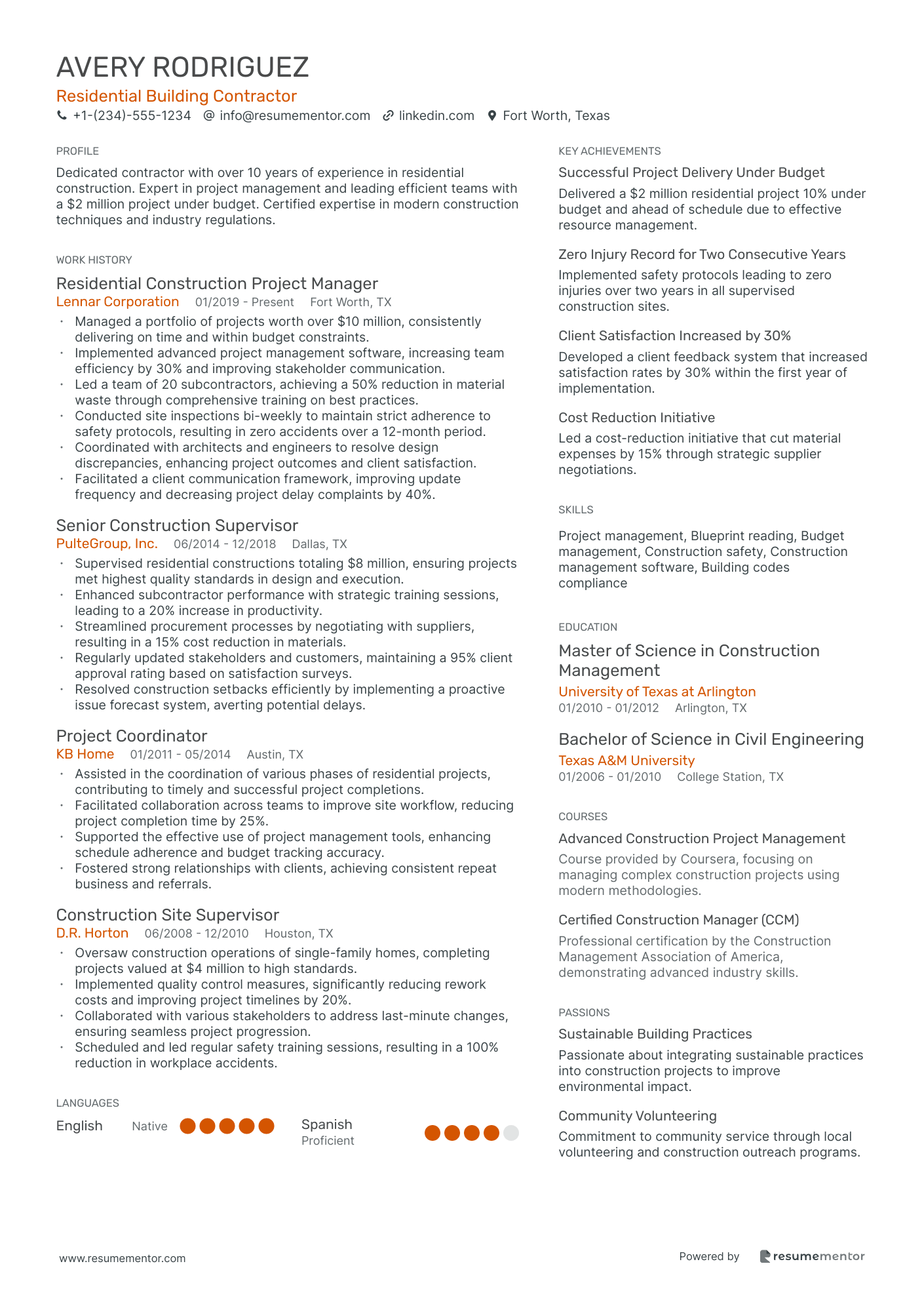 Residential Building Contractor