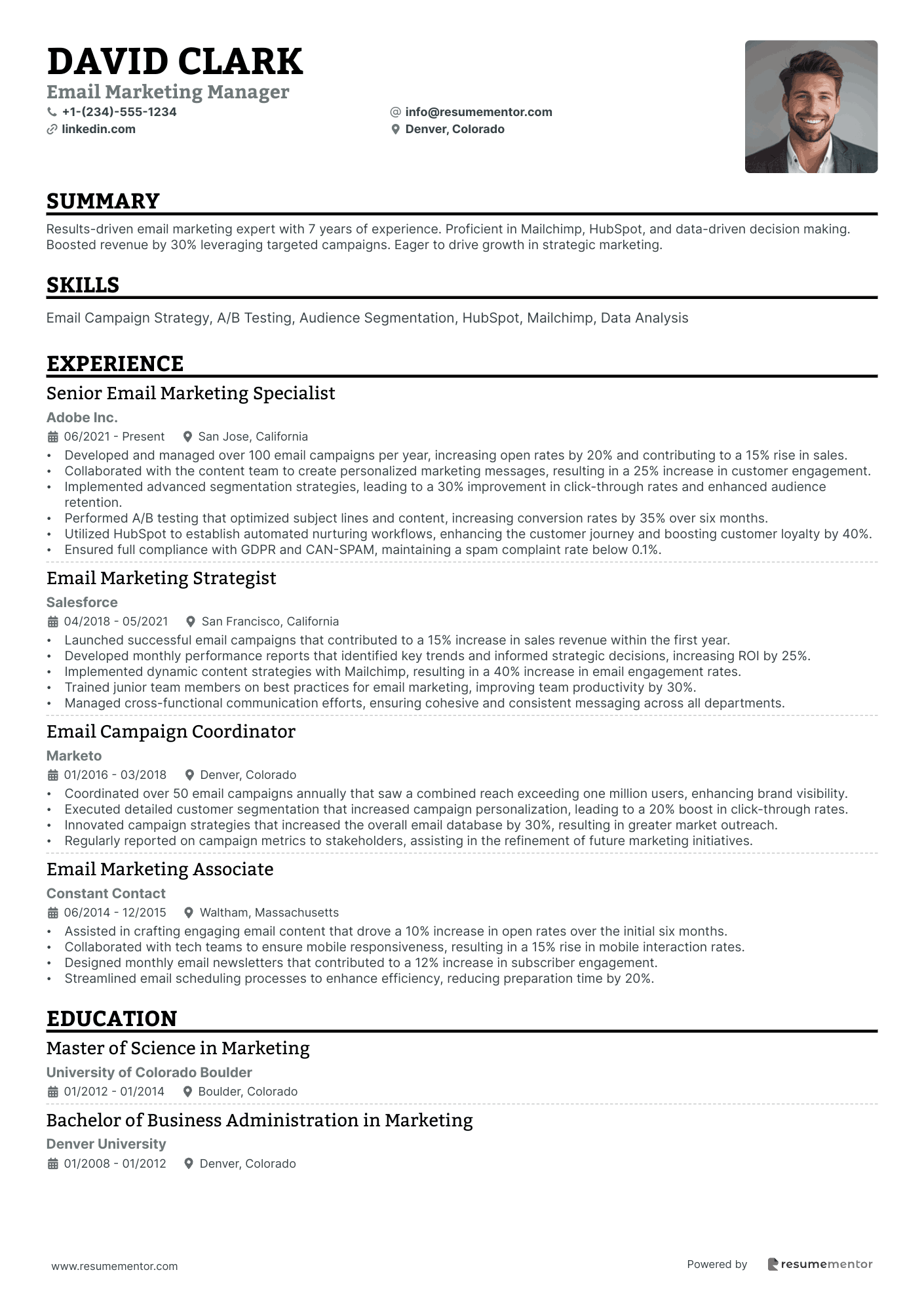 Email Marketing Manager