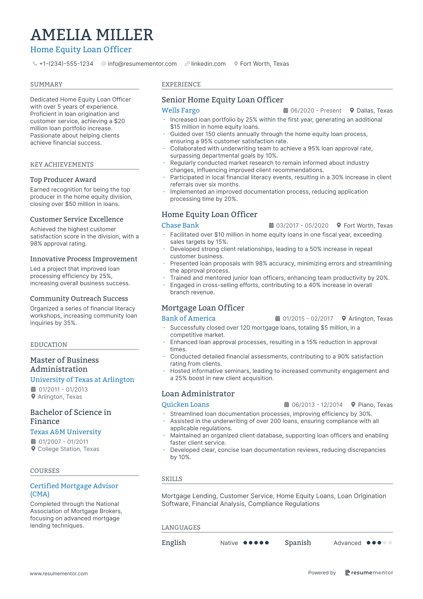 Home Equity Loan Officer