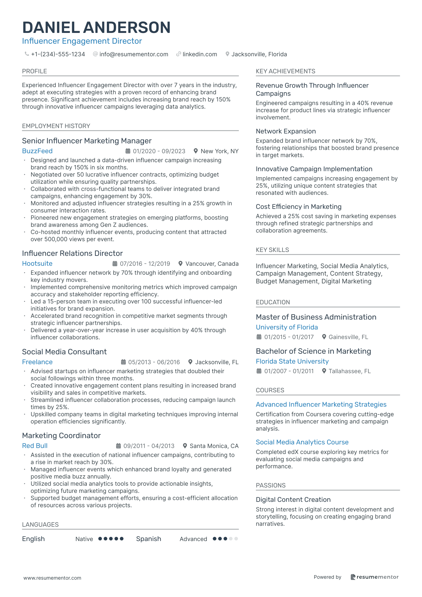Influencer Engagement Director