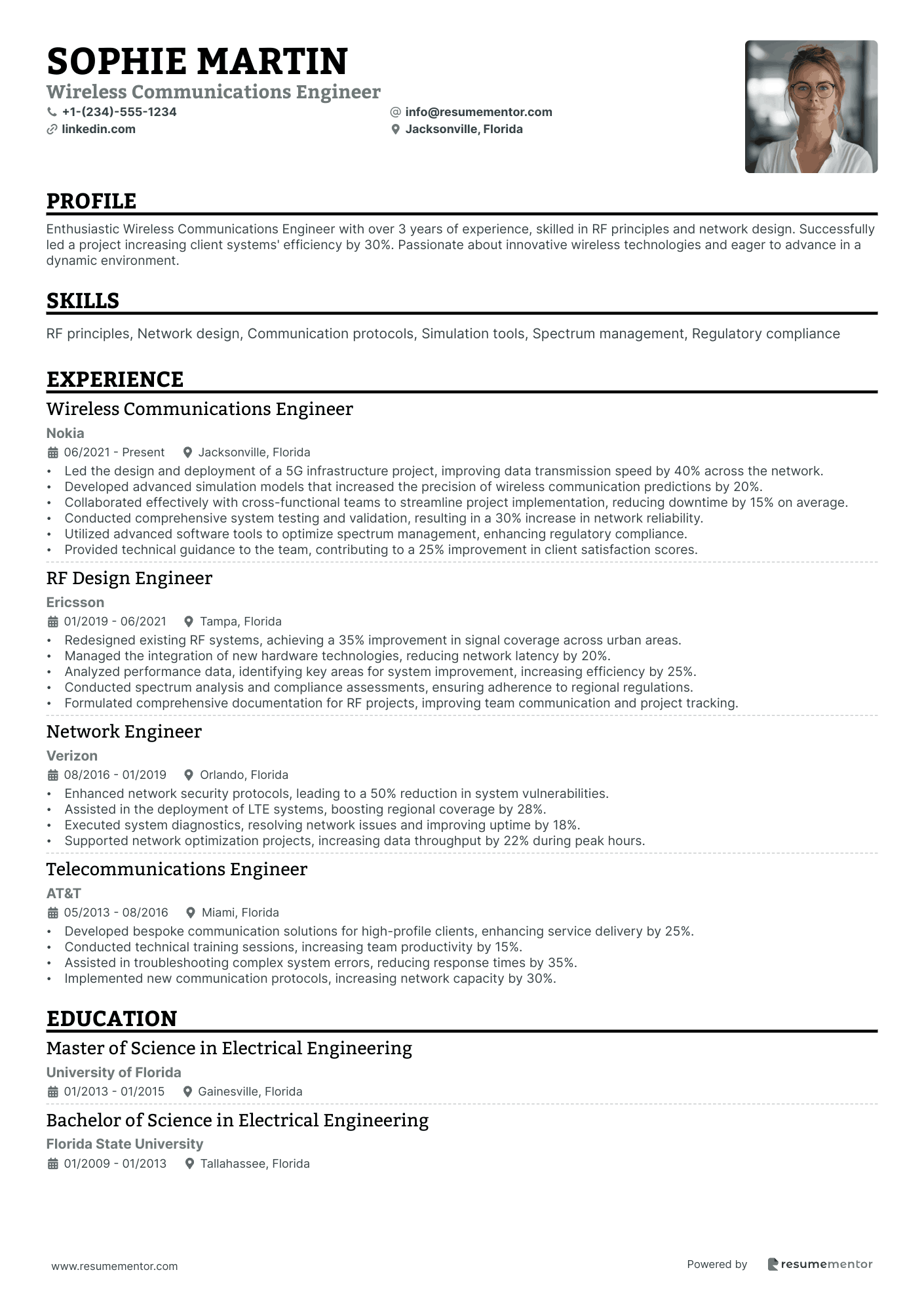 Wireless Communications Engineer