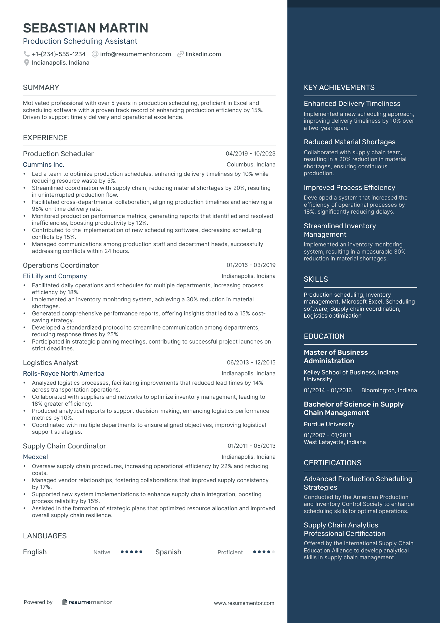Production Scheduling Assistant