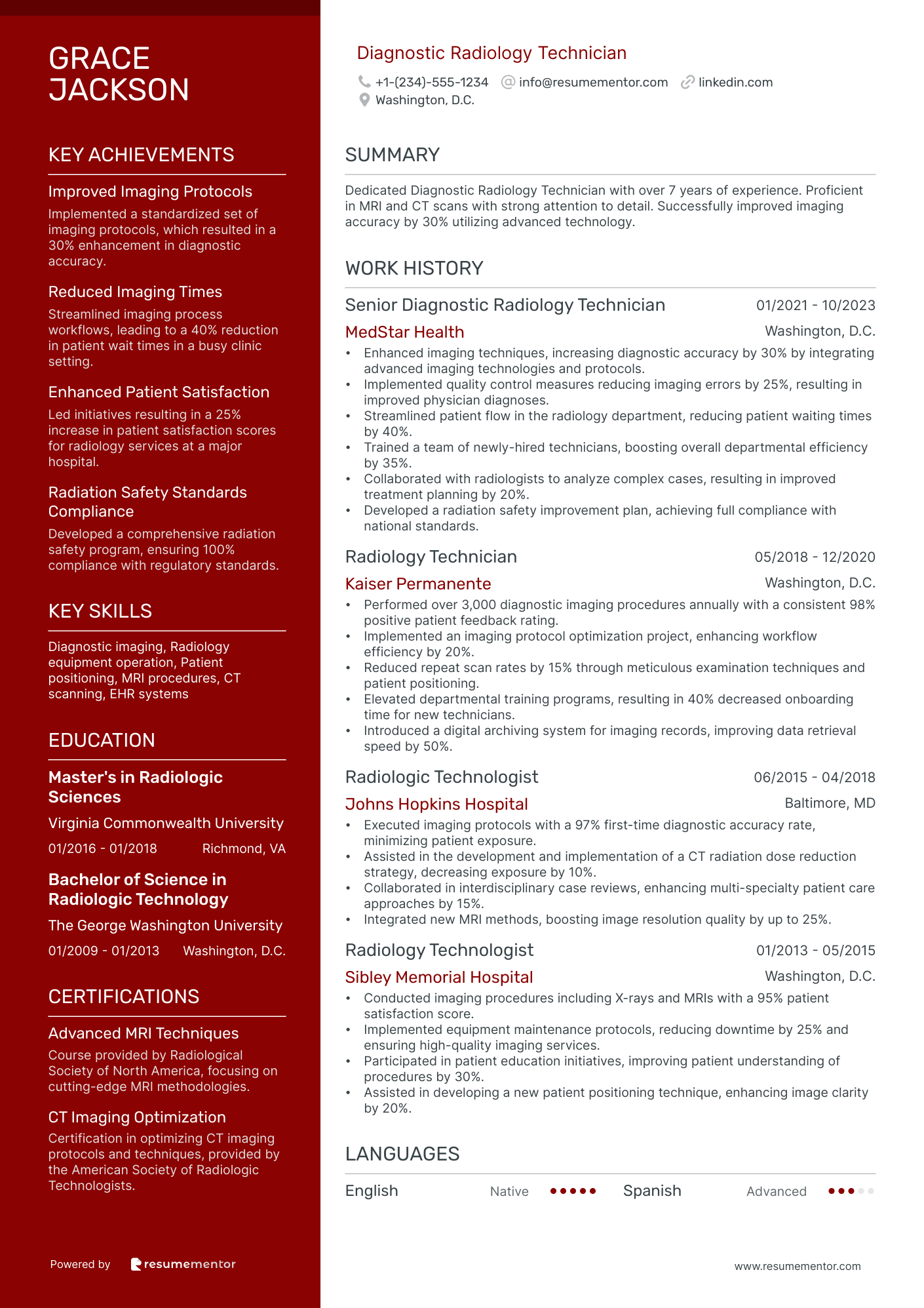 Diagnostic Radiology Technician