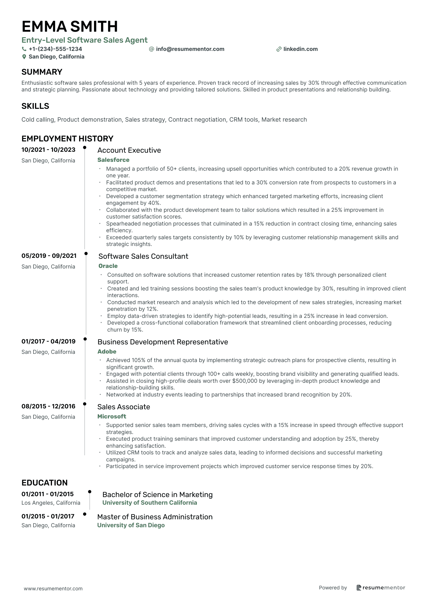 Entry Level Software Sales Agent