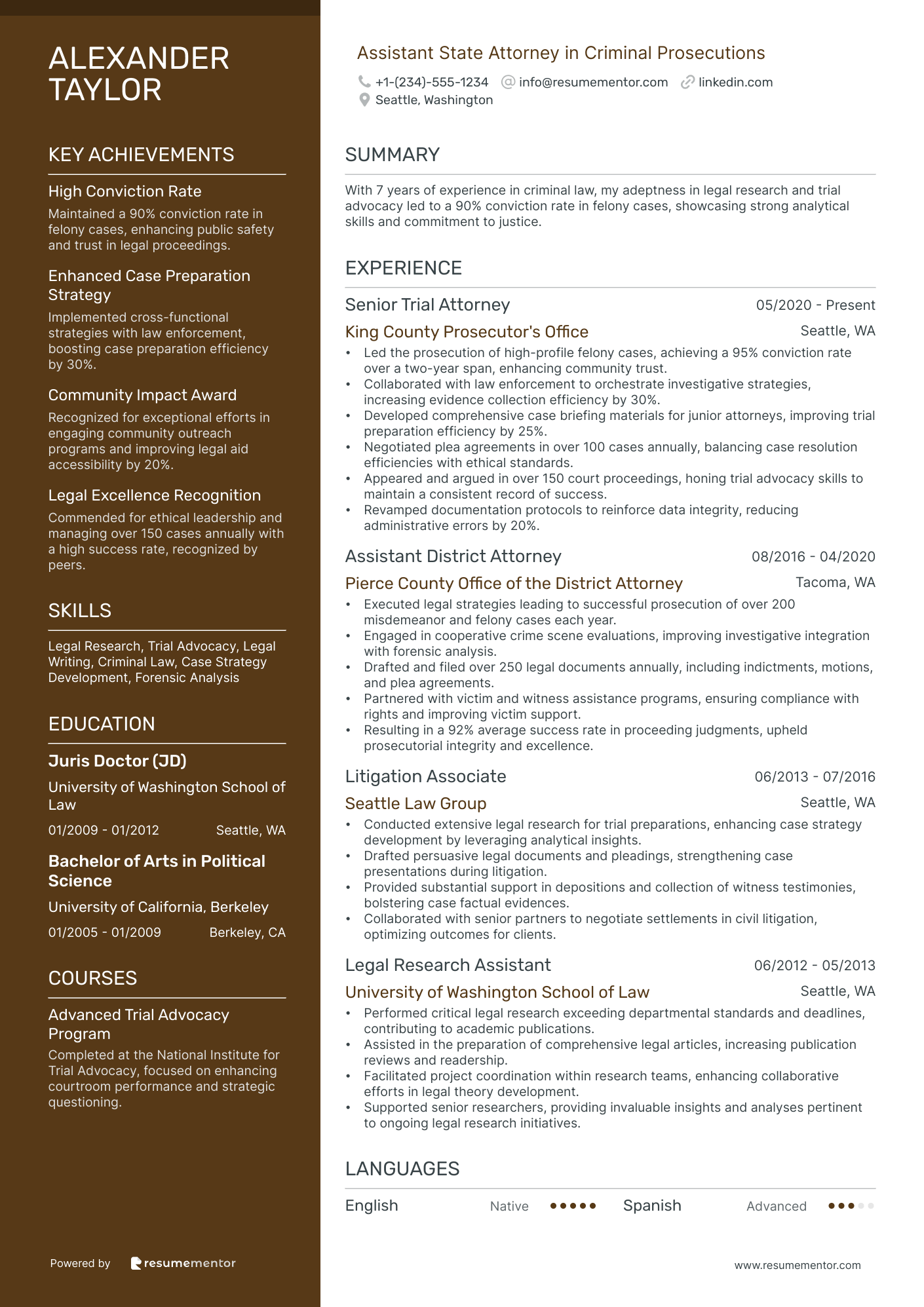 Assistant State Attorney in Criminal Prosecutions