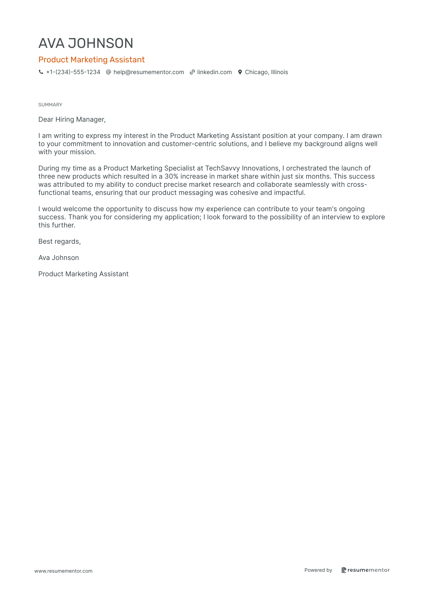 Product Marketing Assistant