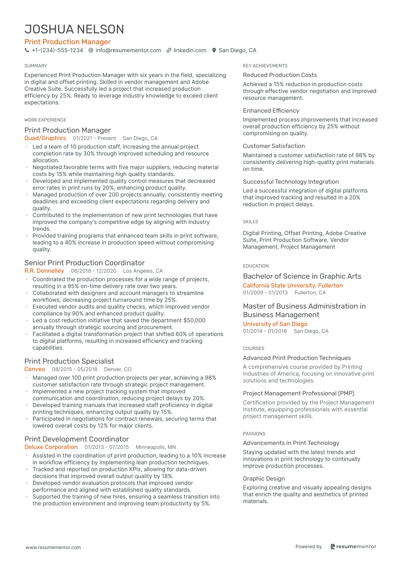 Print Production Manager
