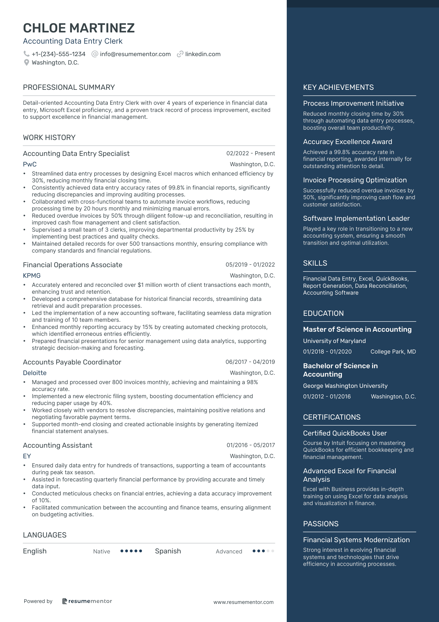 Accounting Data Entry Clerk