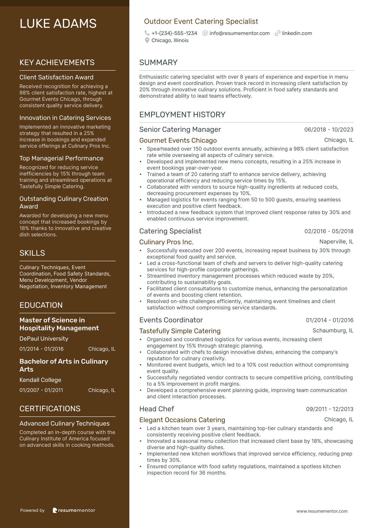 Outdoor Event Catering Specialist