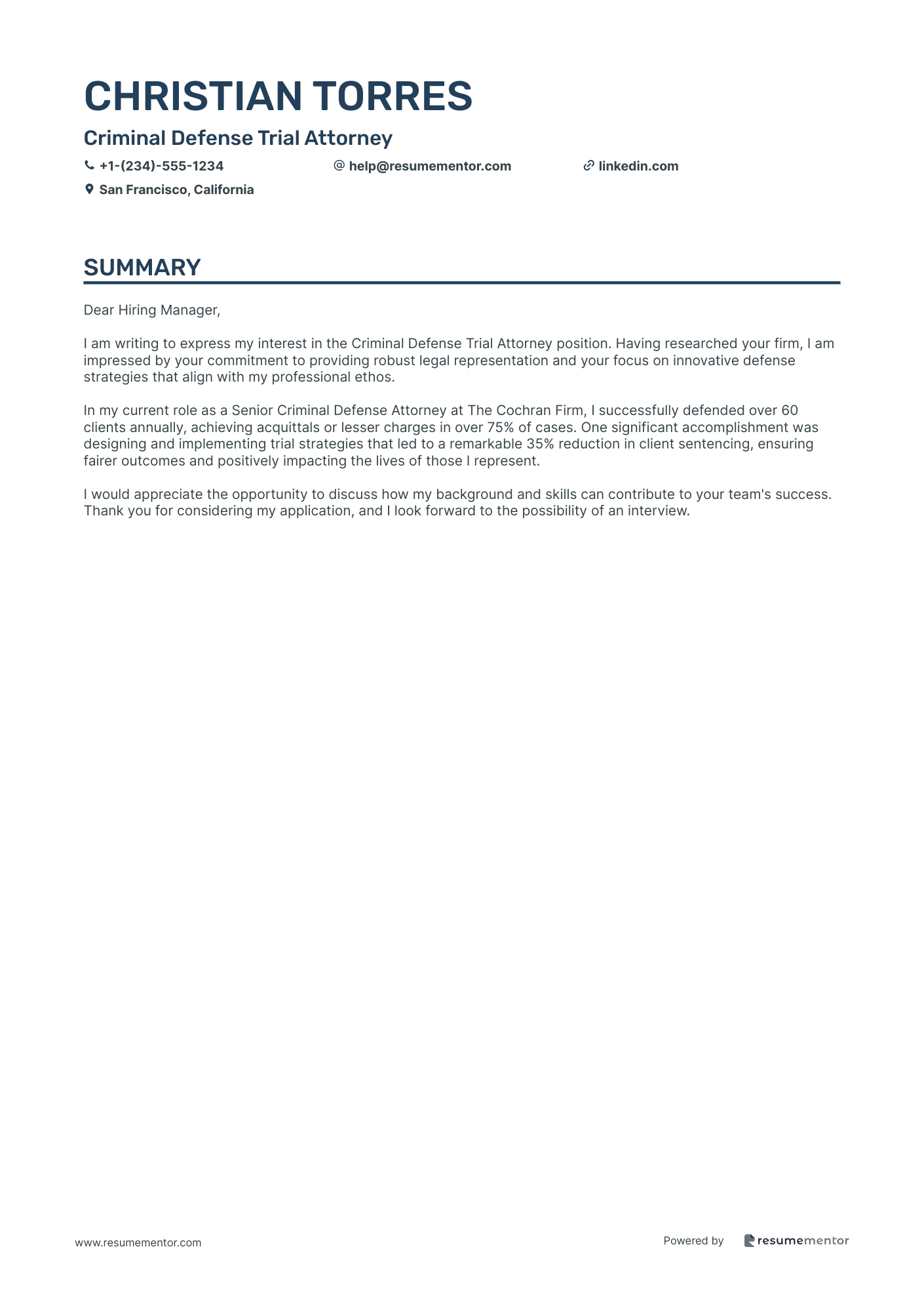 Criminal Defense Trial Attorney