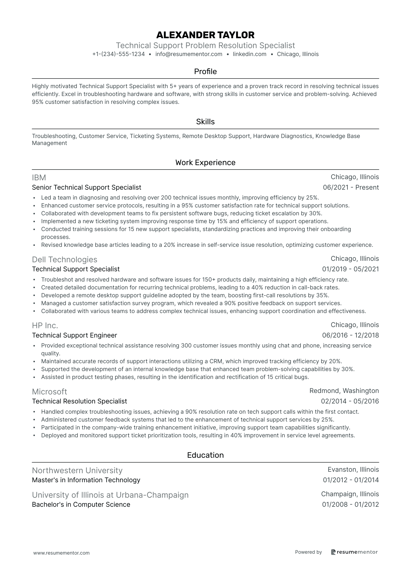 Technical Support Problem Resolution Specialist
