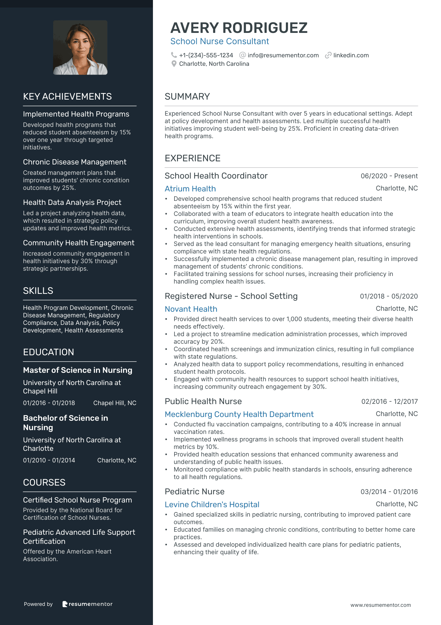 School Nurse Consultant