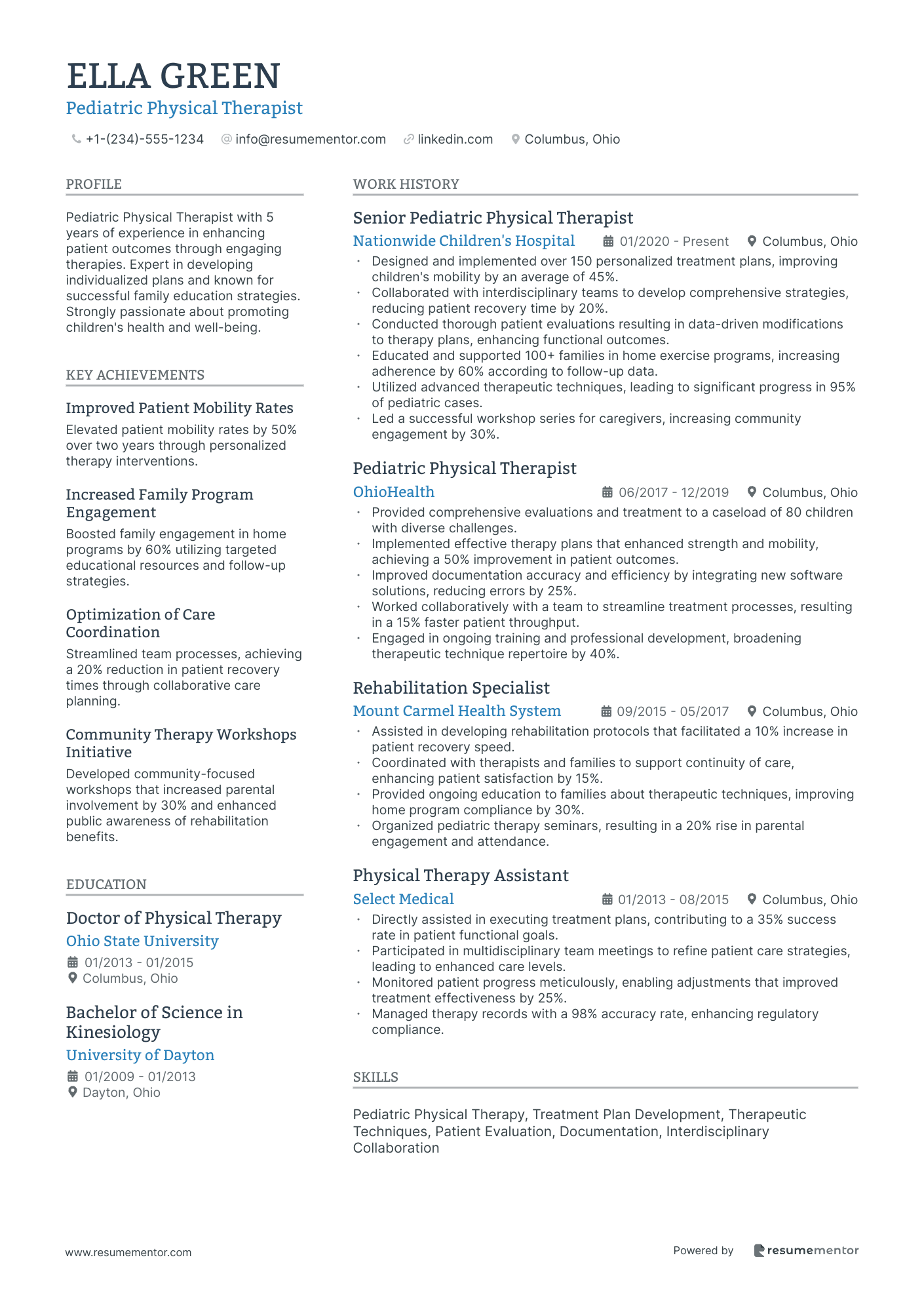 Pediatric Physical Therapist