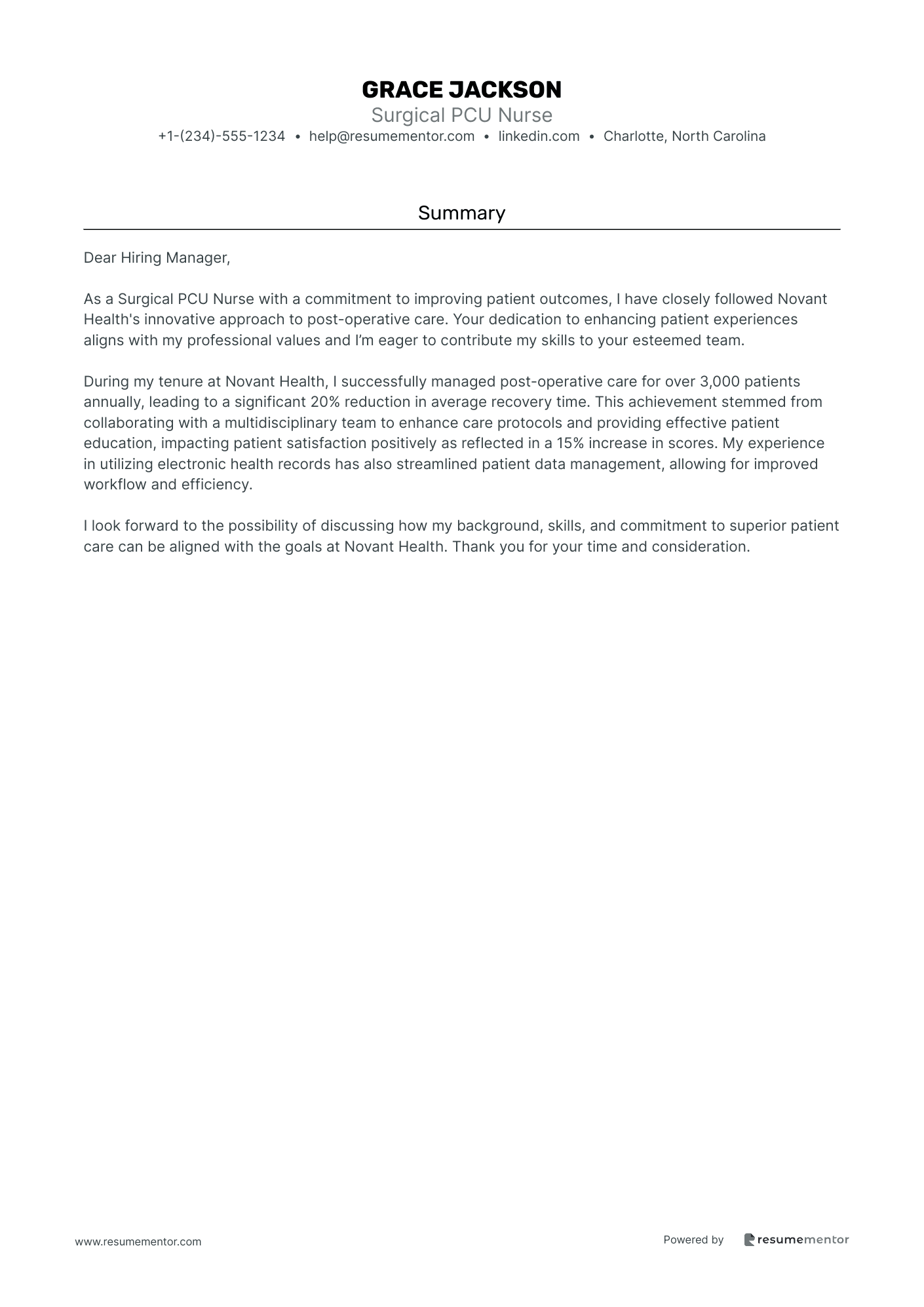 Surgical PCU Nurse
