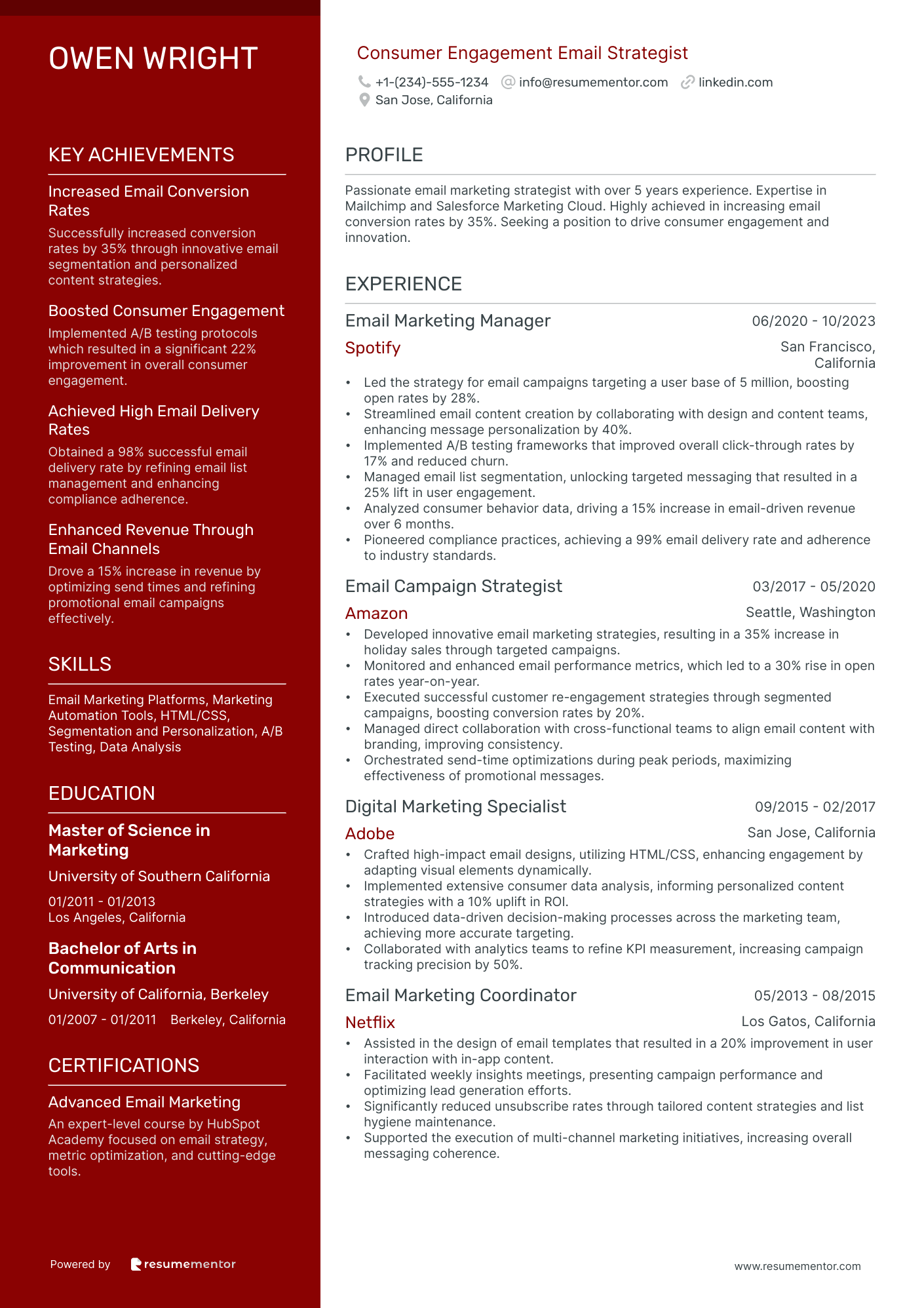 Consumer Engagement Email Strategist