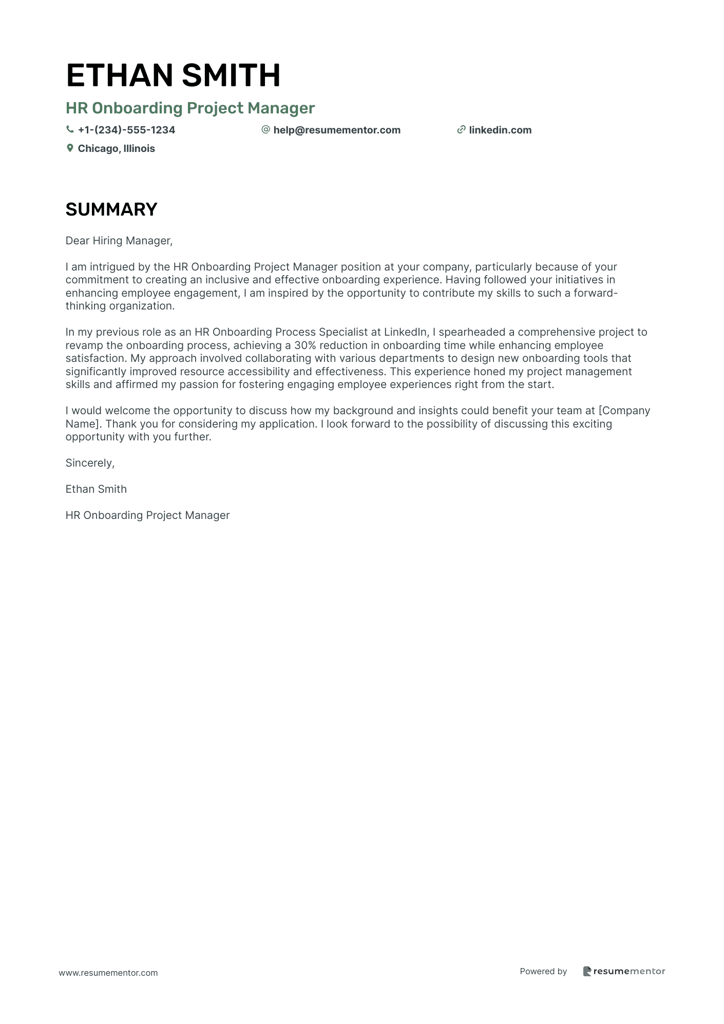 HR Onboarding Project Manager
