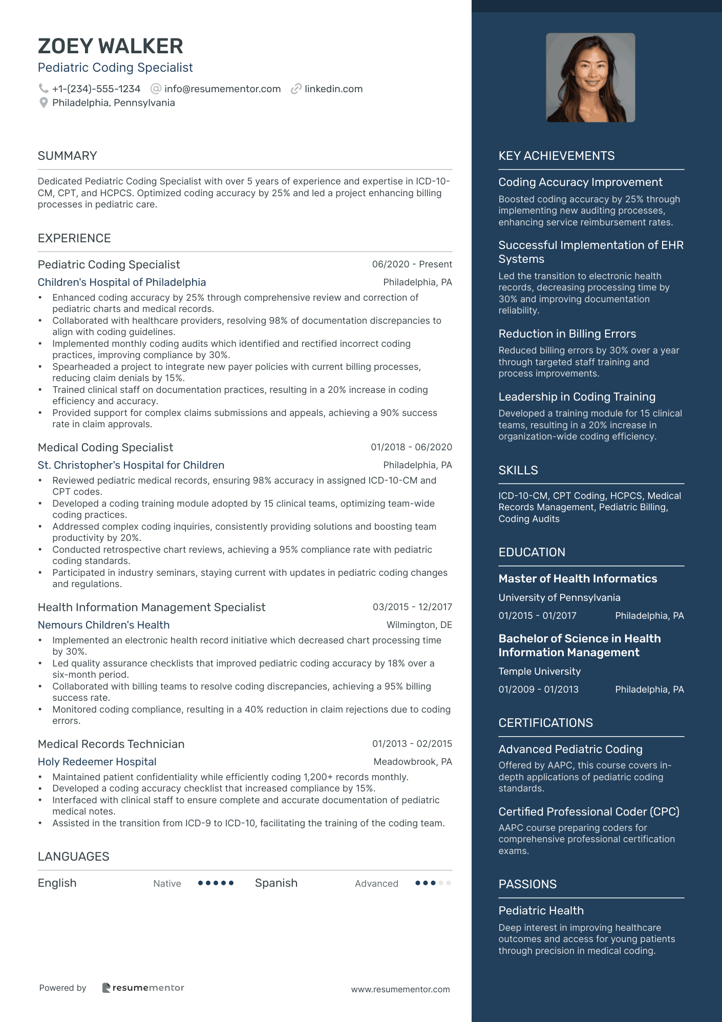 Pediatric Coding Specialist