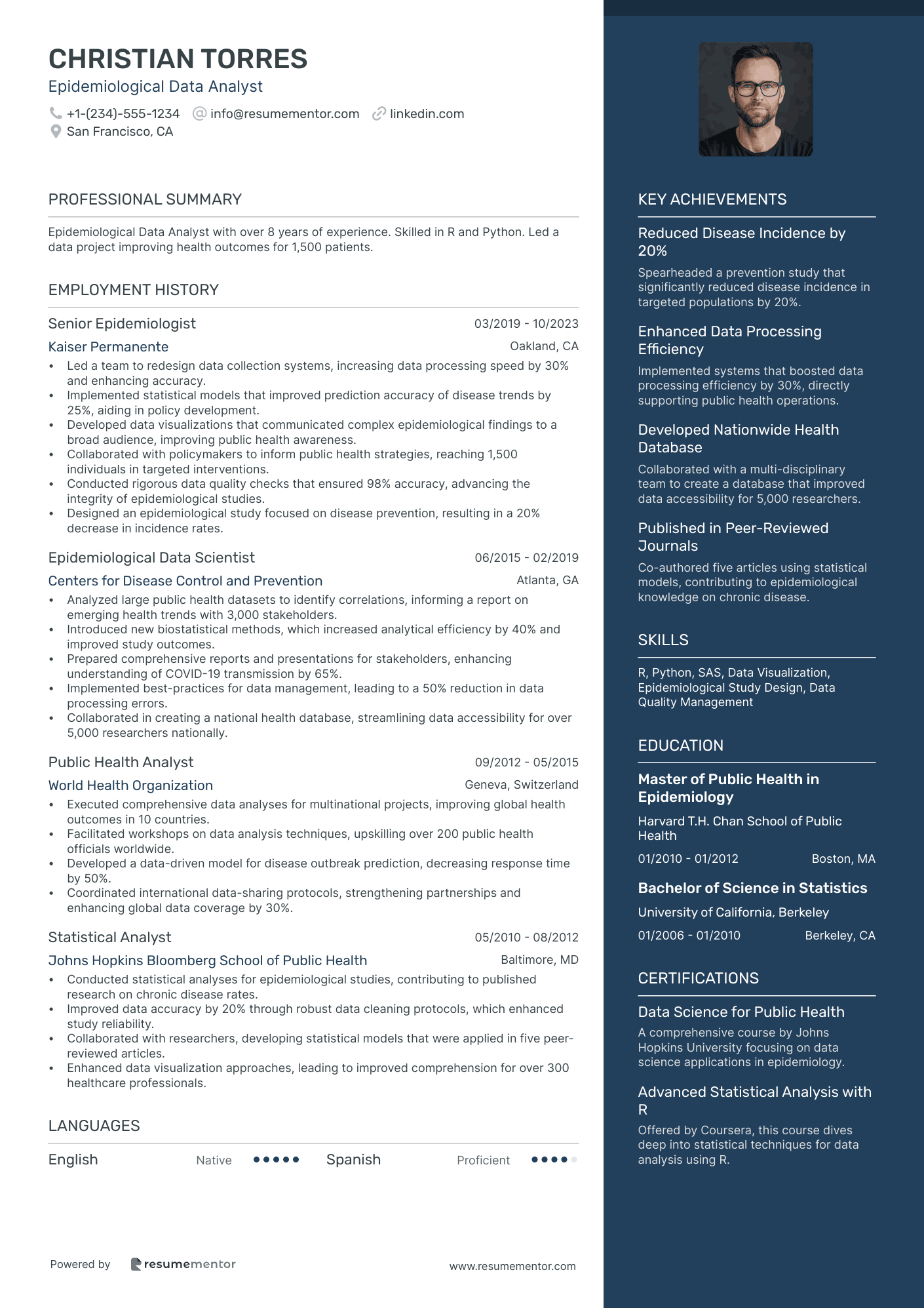 Epidemiological Data Analyst