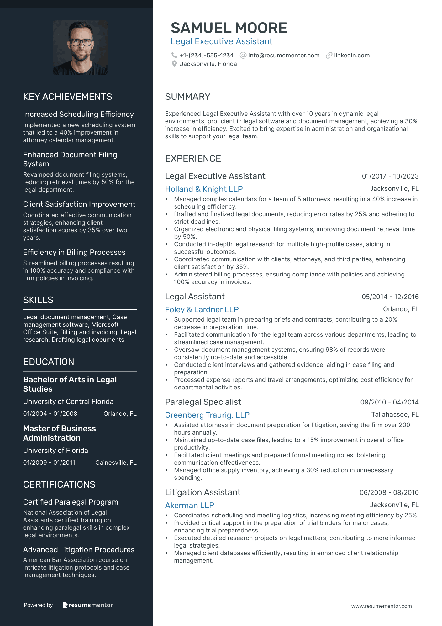Legal Executive Assistant