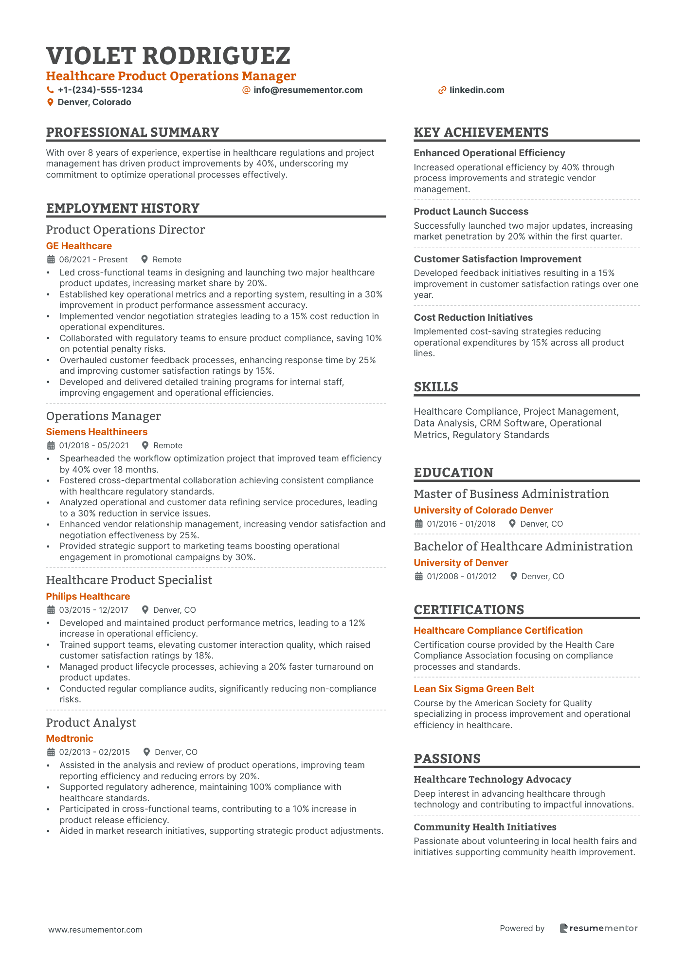 Healthcare Product Operations Manager