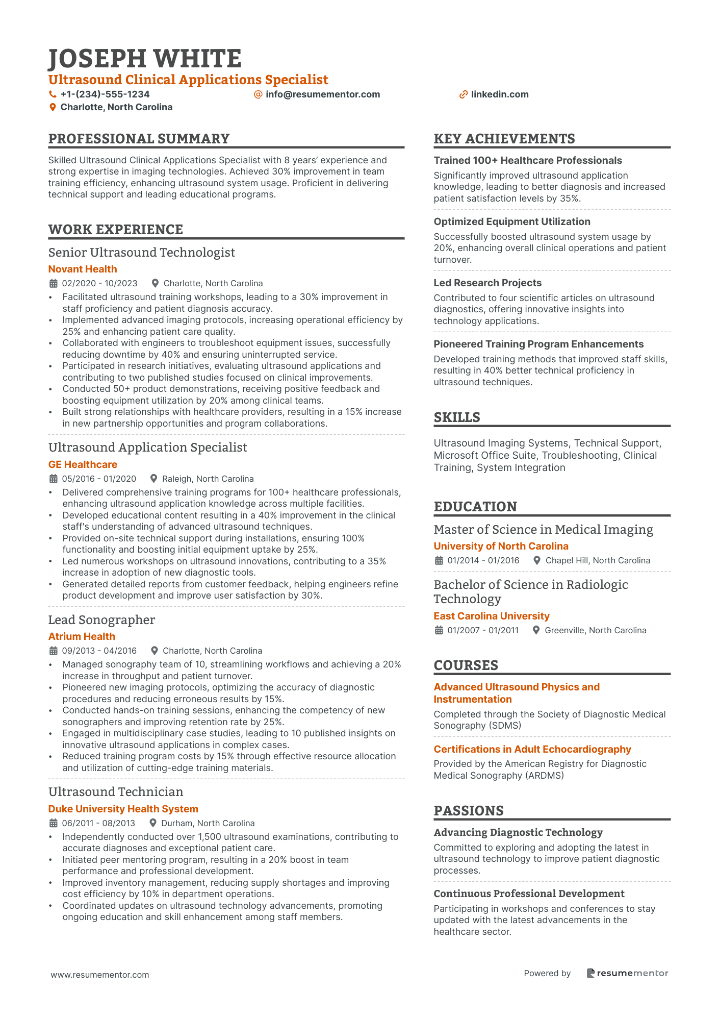 Ultrasound Clinical Applications Specialist