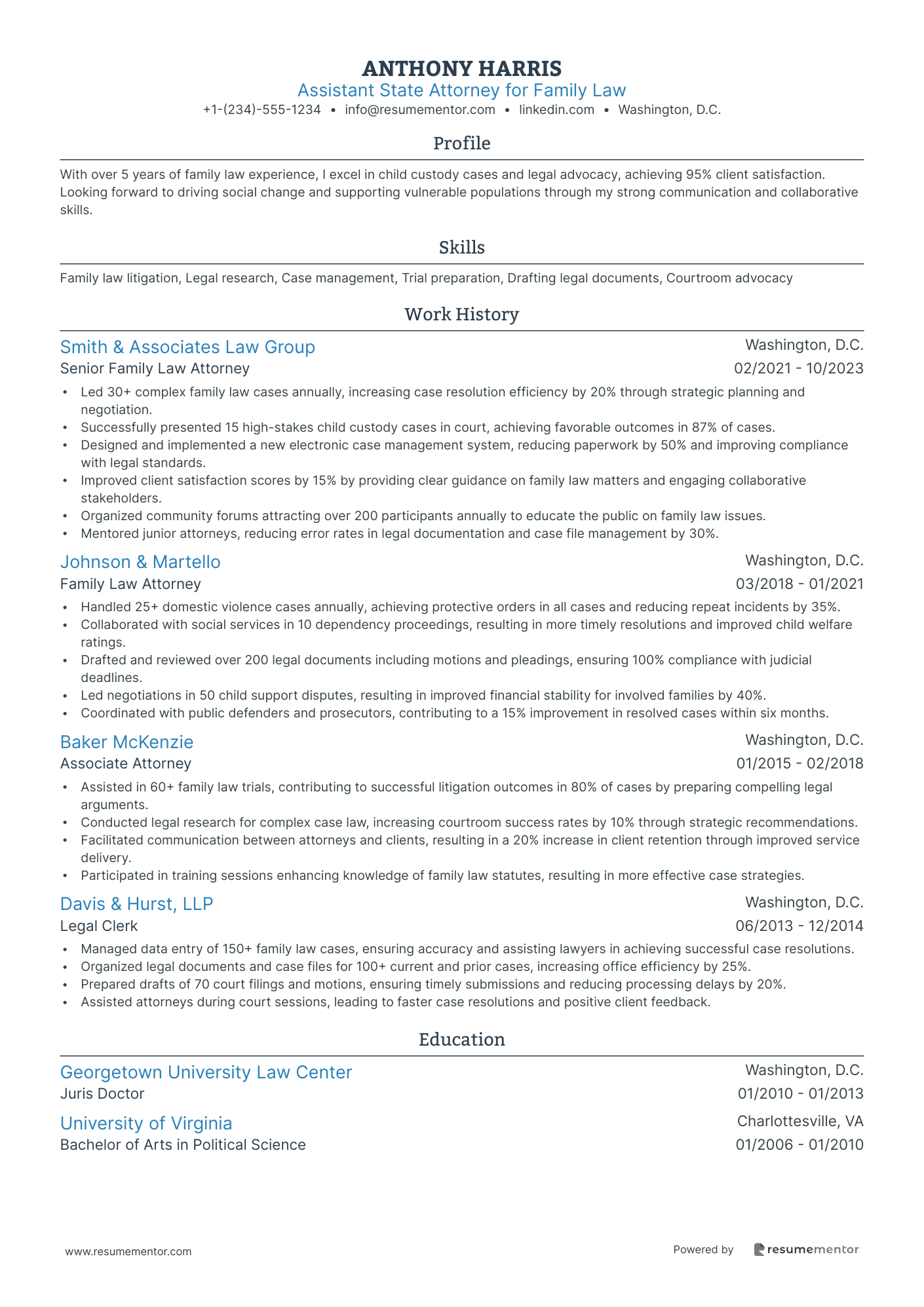 Assistant State Attorney for Family Law