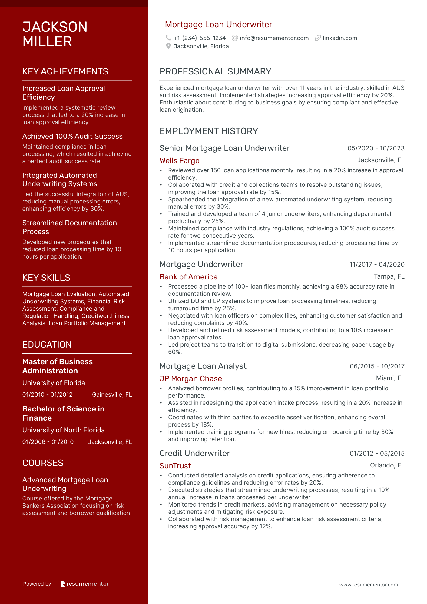 Mortgage Loan Underwriter