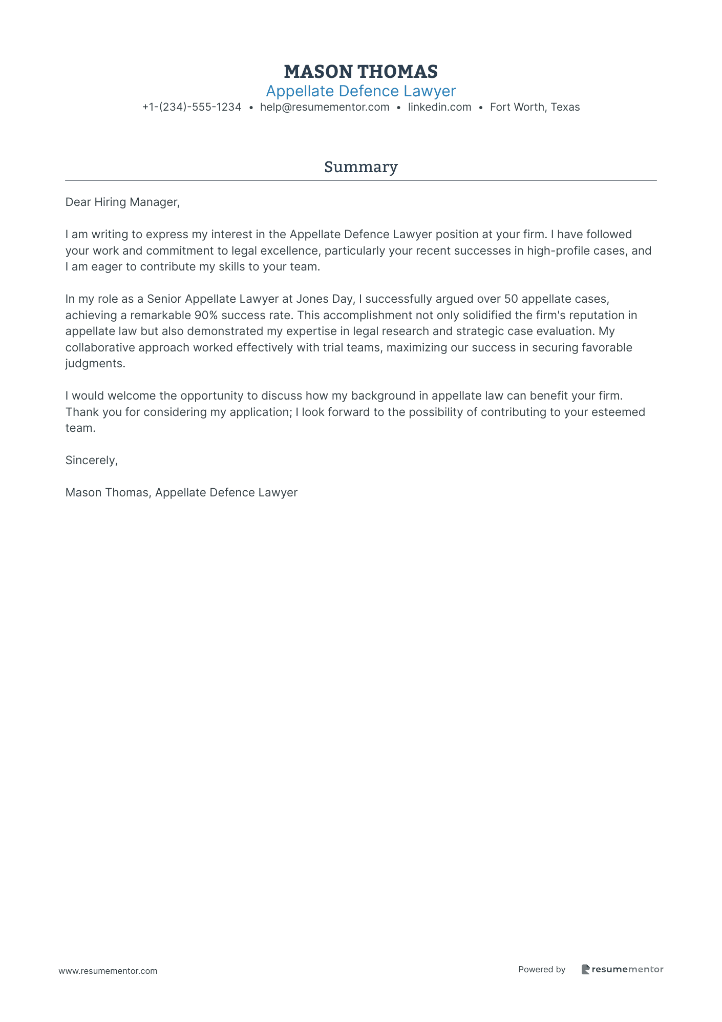 Appellate Defence Lawyer