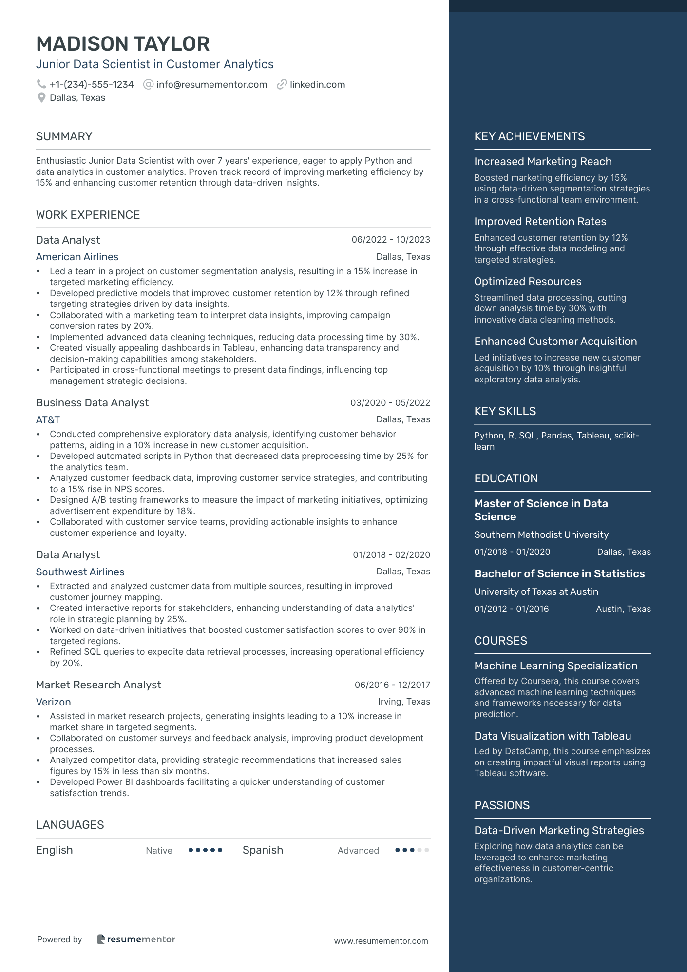 Junior Data Scientist in Customer Analytics