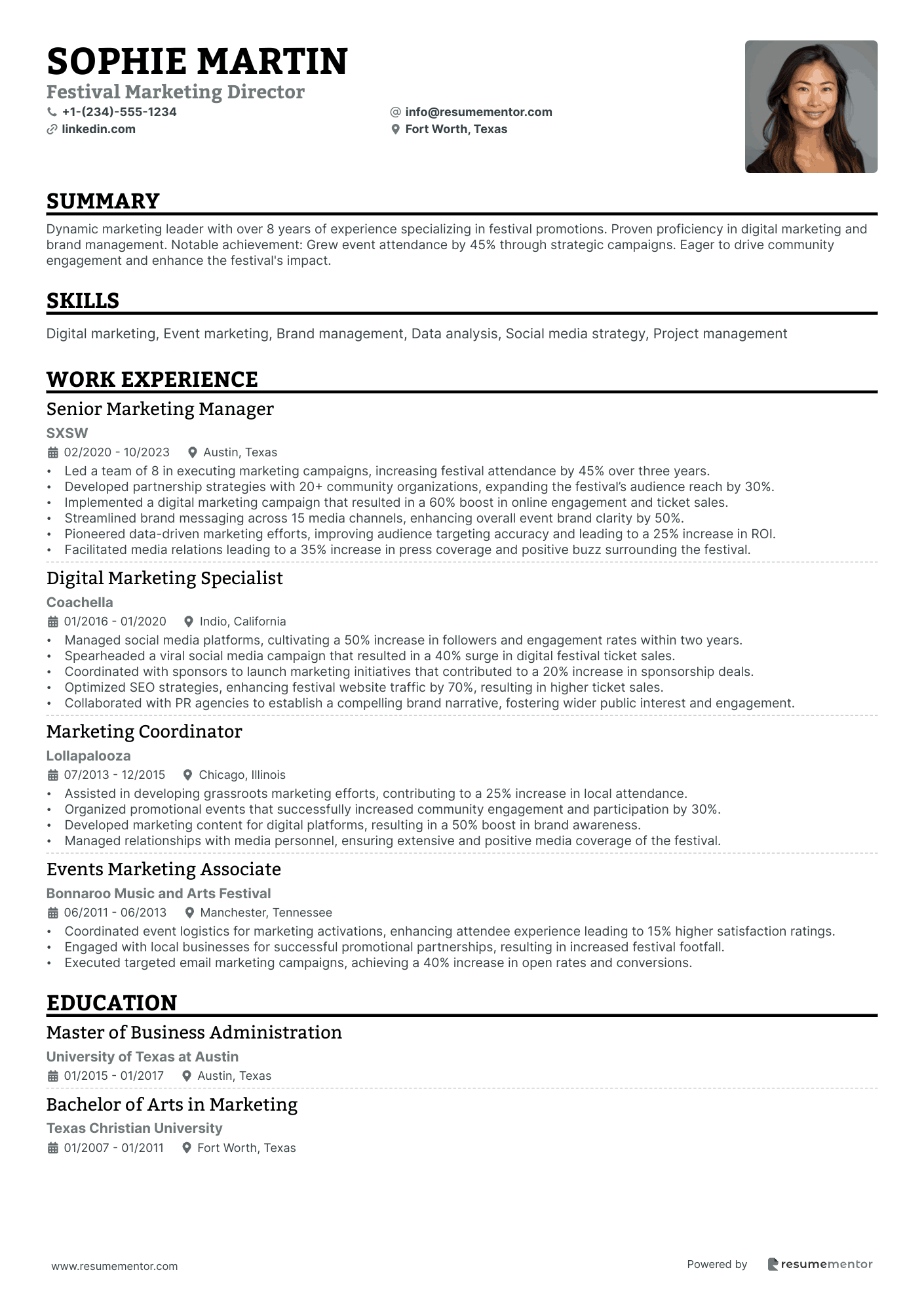 Festival Marketing Director