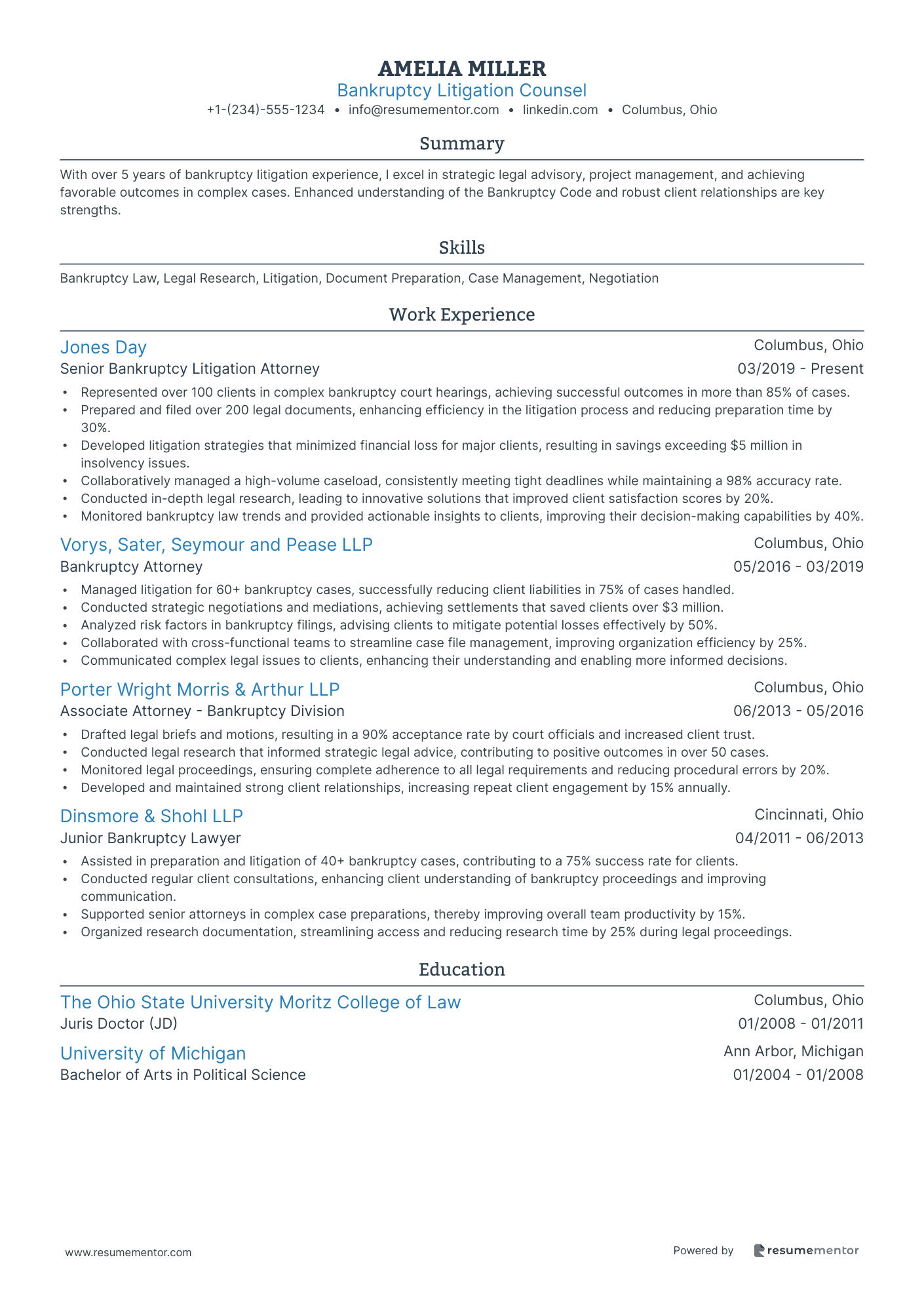 Bankruptcy Litigation Counsel
