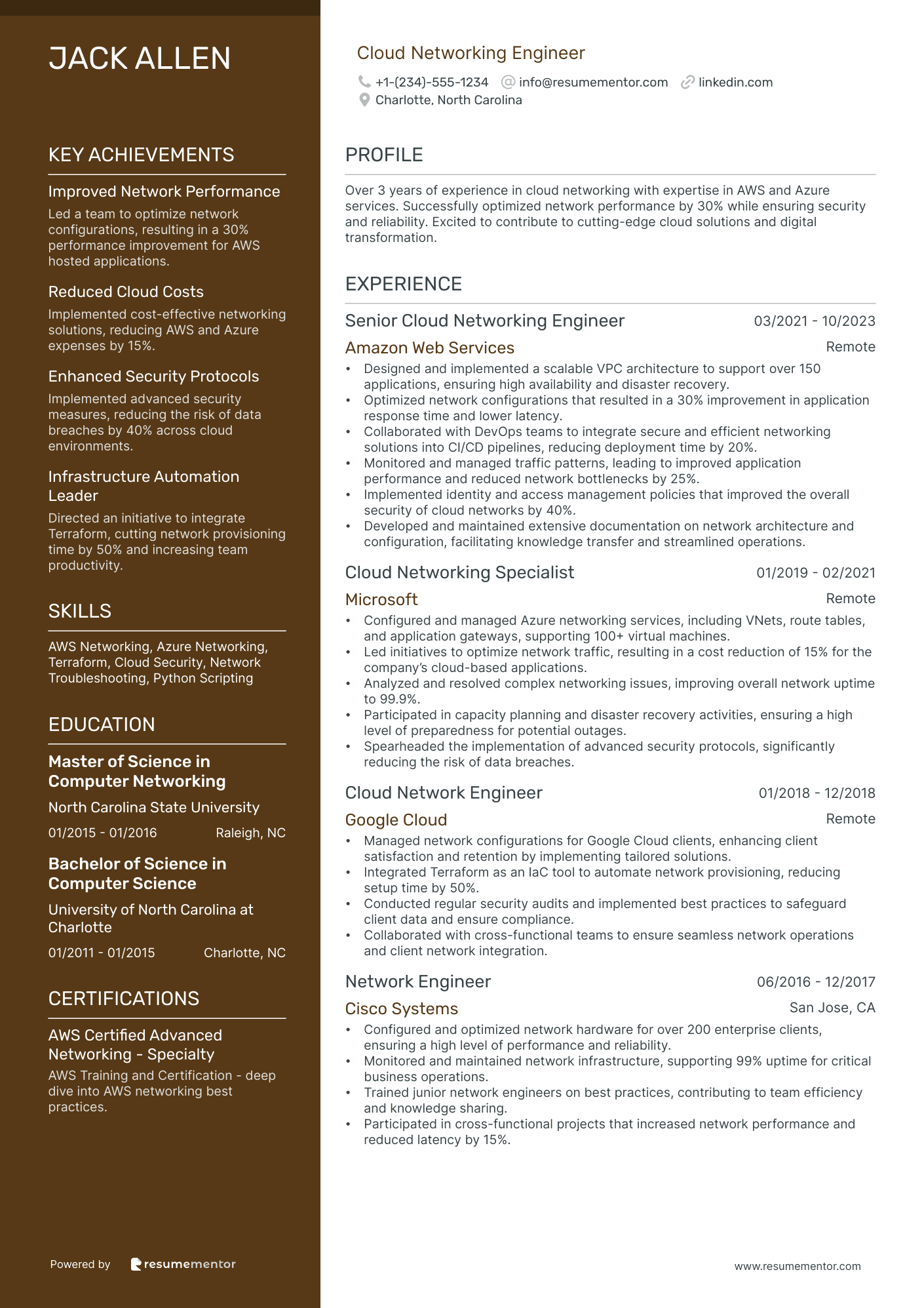 Cloud Networking Engineer
