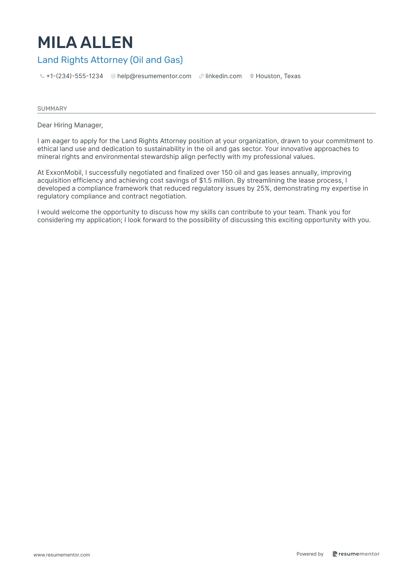 Land Rights Attorney (Oil and Gas)