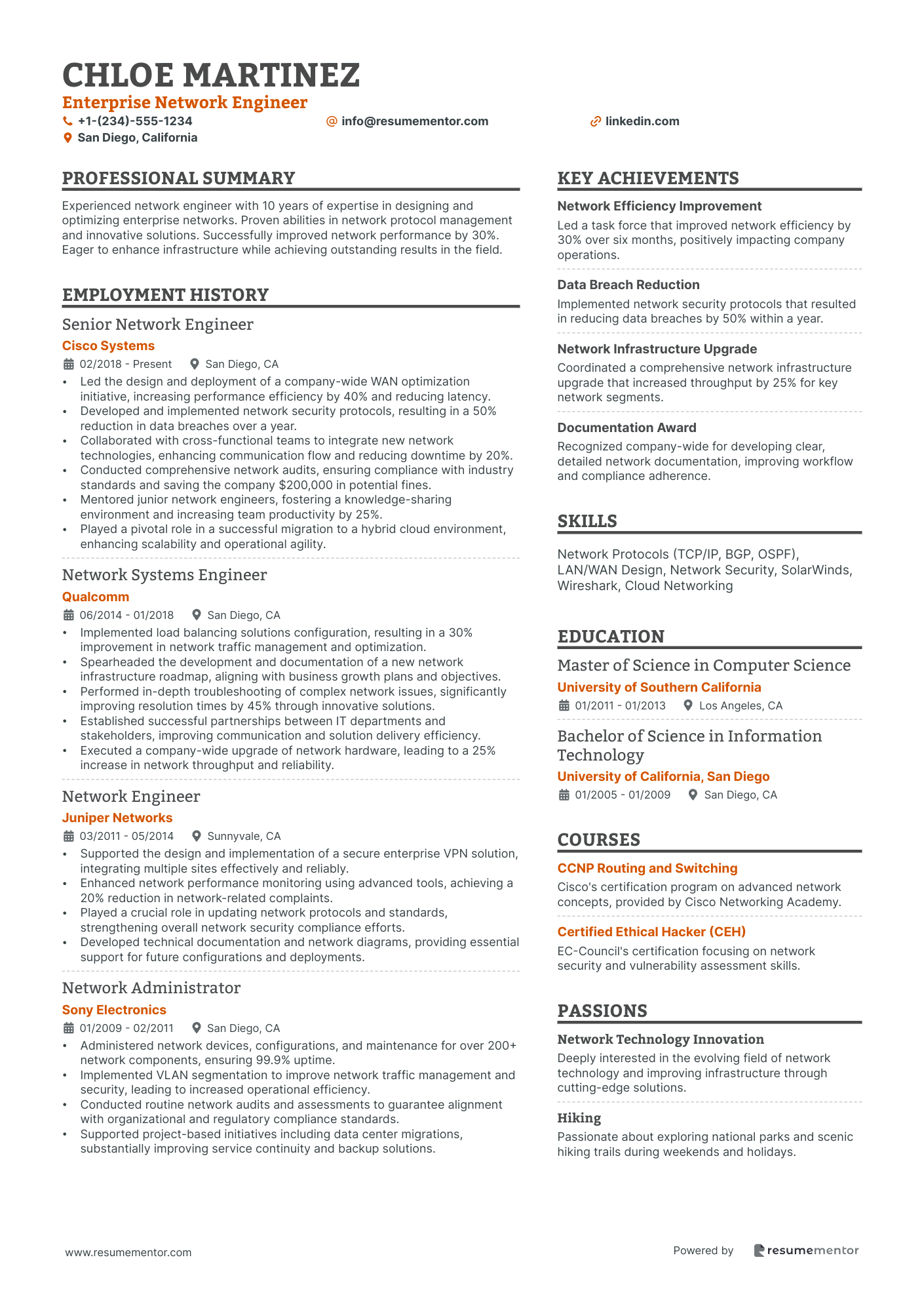 Enterprise Network Engineer