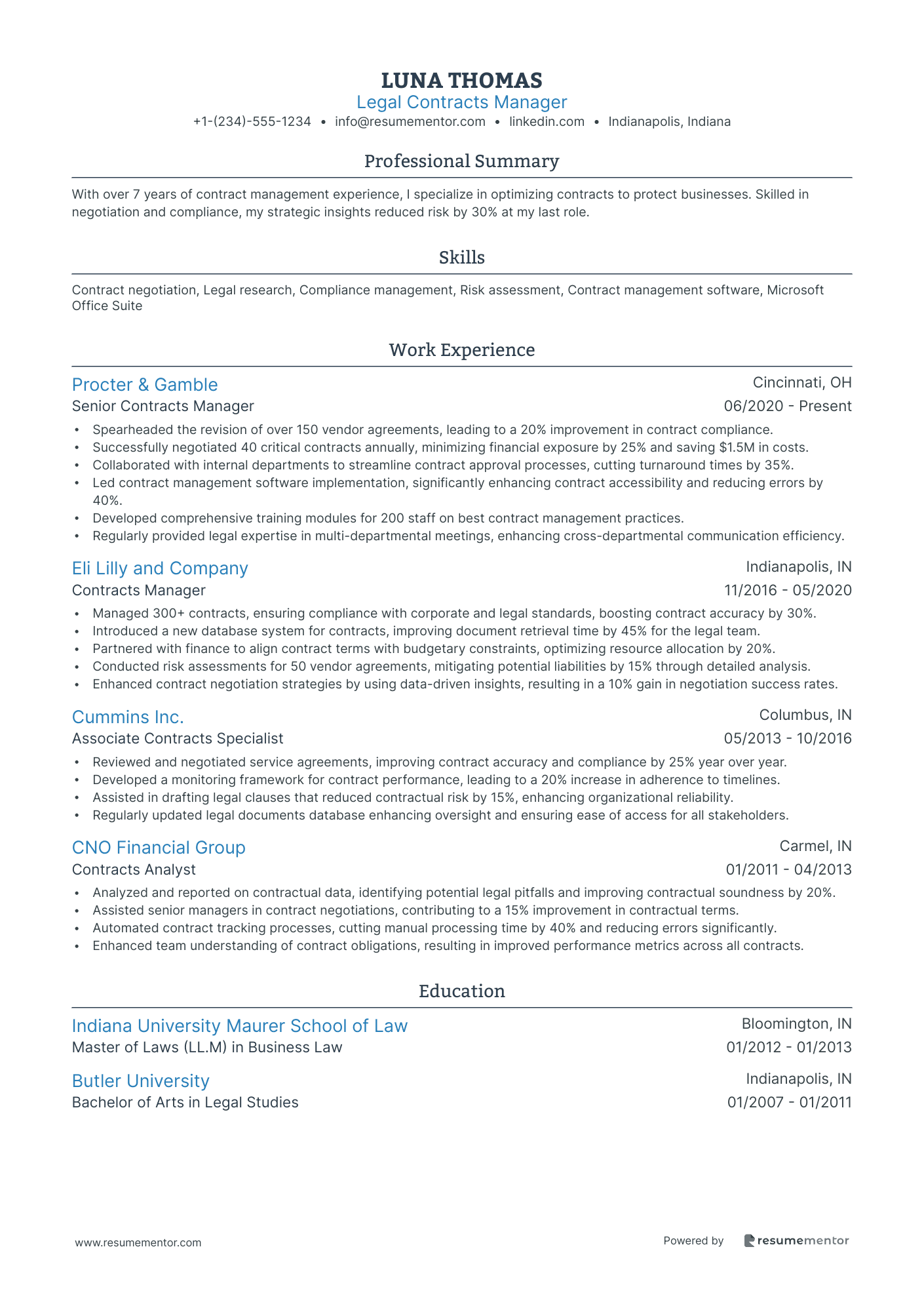 Legal Contracts Manager