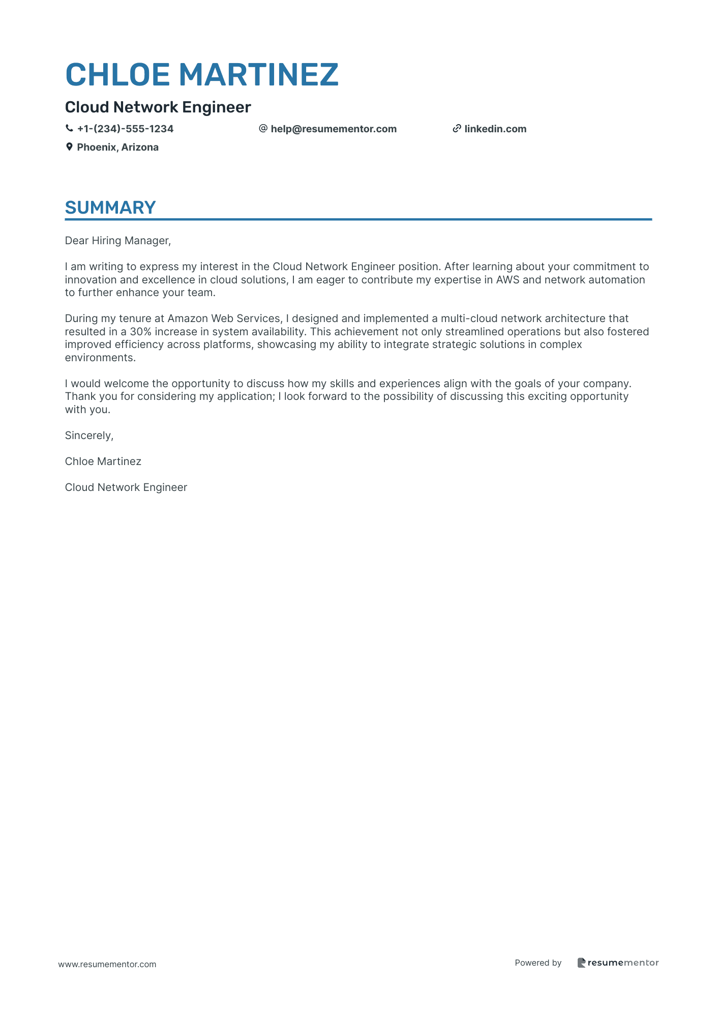 Cloud Network Engineer