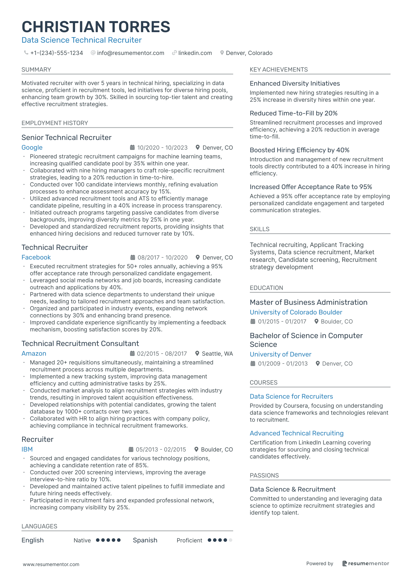 Data Science Technical Recruiter