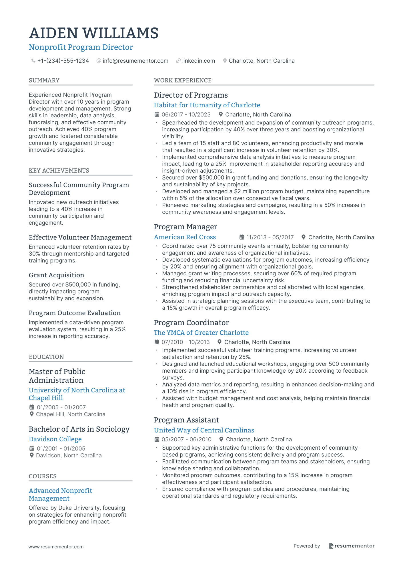 Nonprofit Program Director