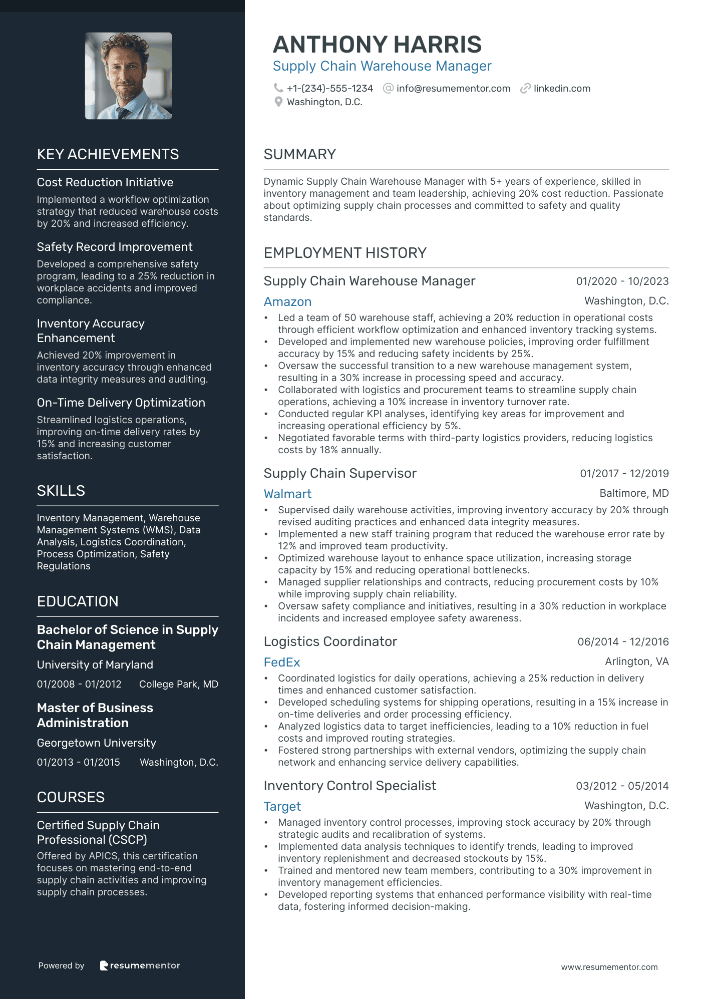 Supply Chain Warehouse Manager