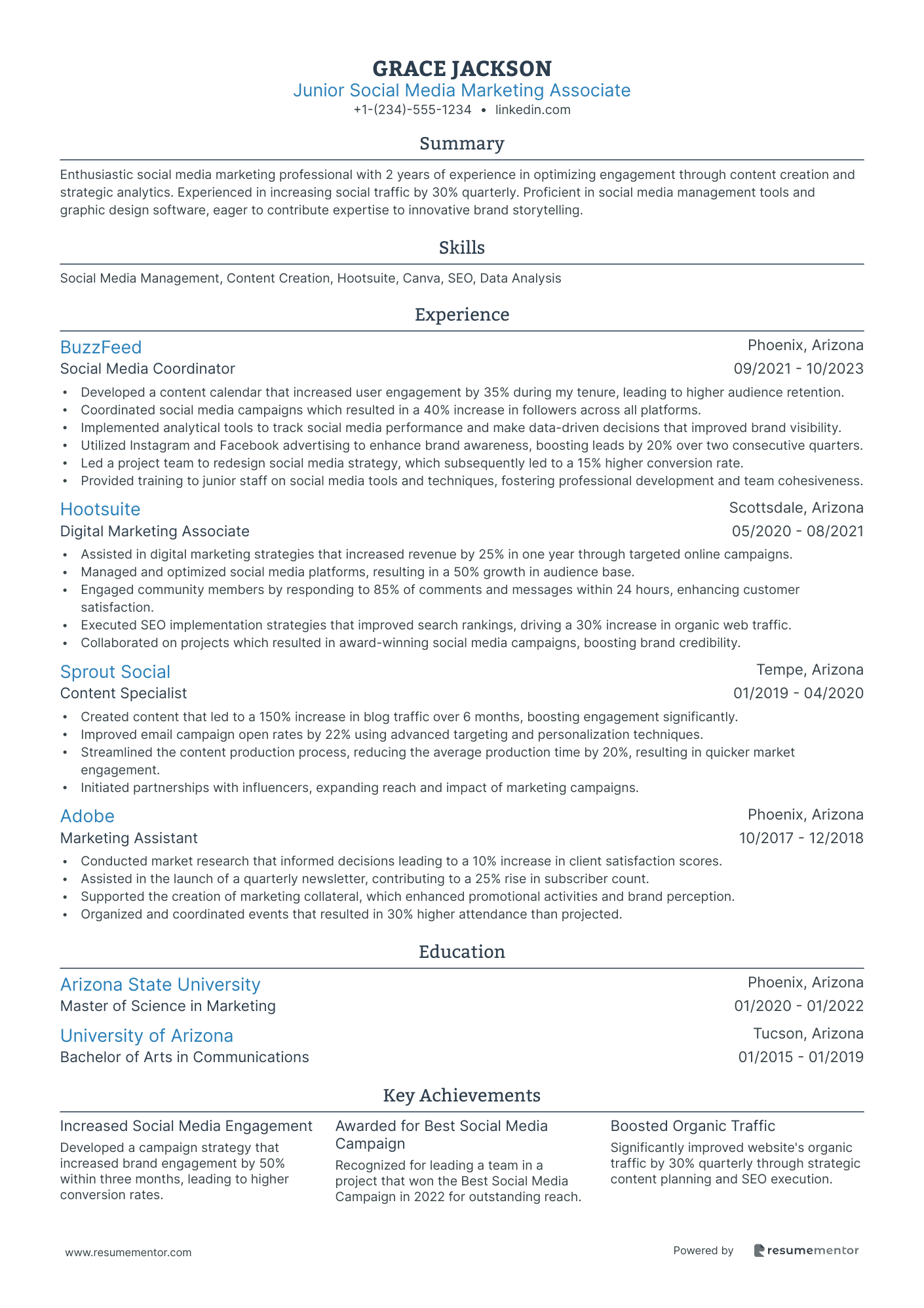 Junior Social Media Marketing Associate