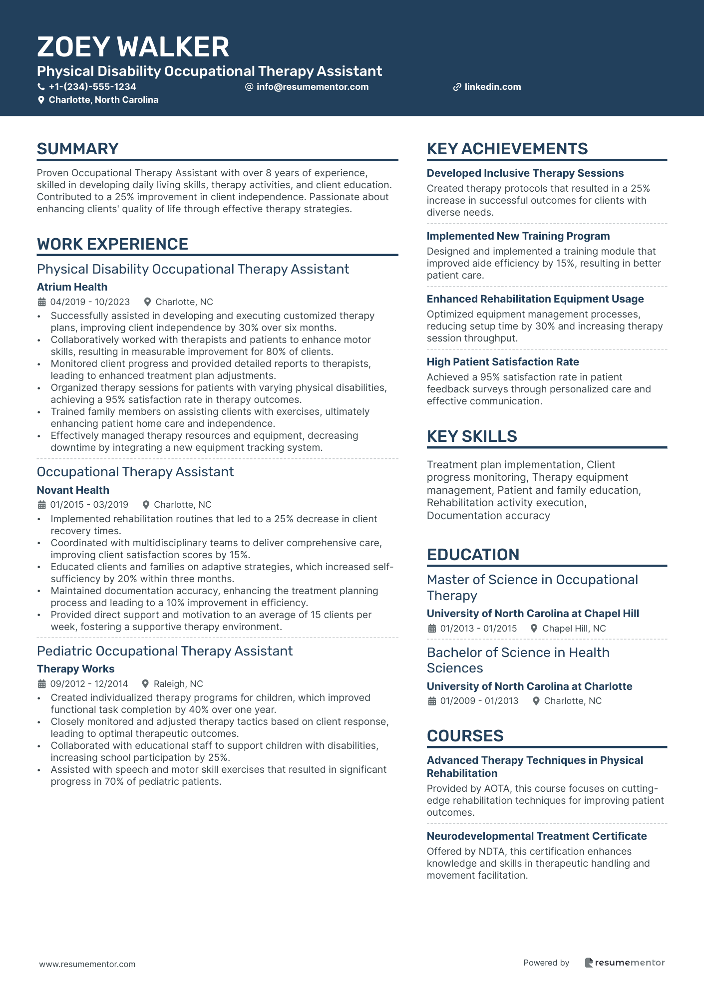 Physical Disability Occupational Therapy Assistant
