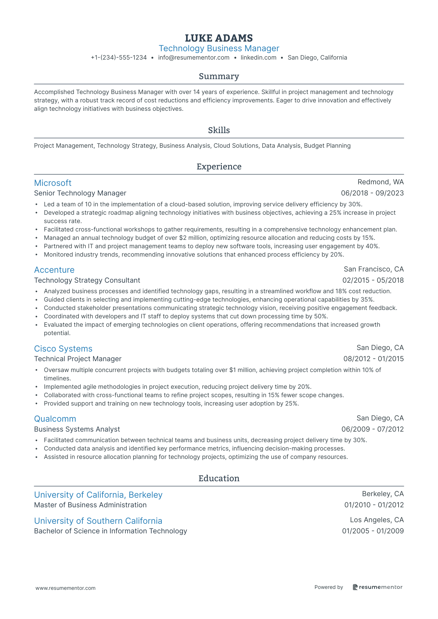 Technology Business Manager