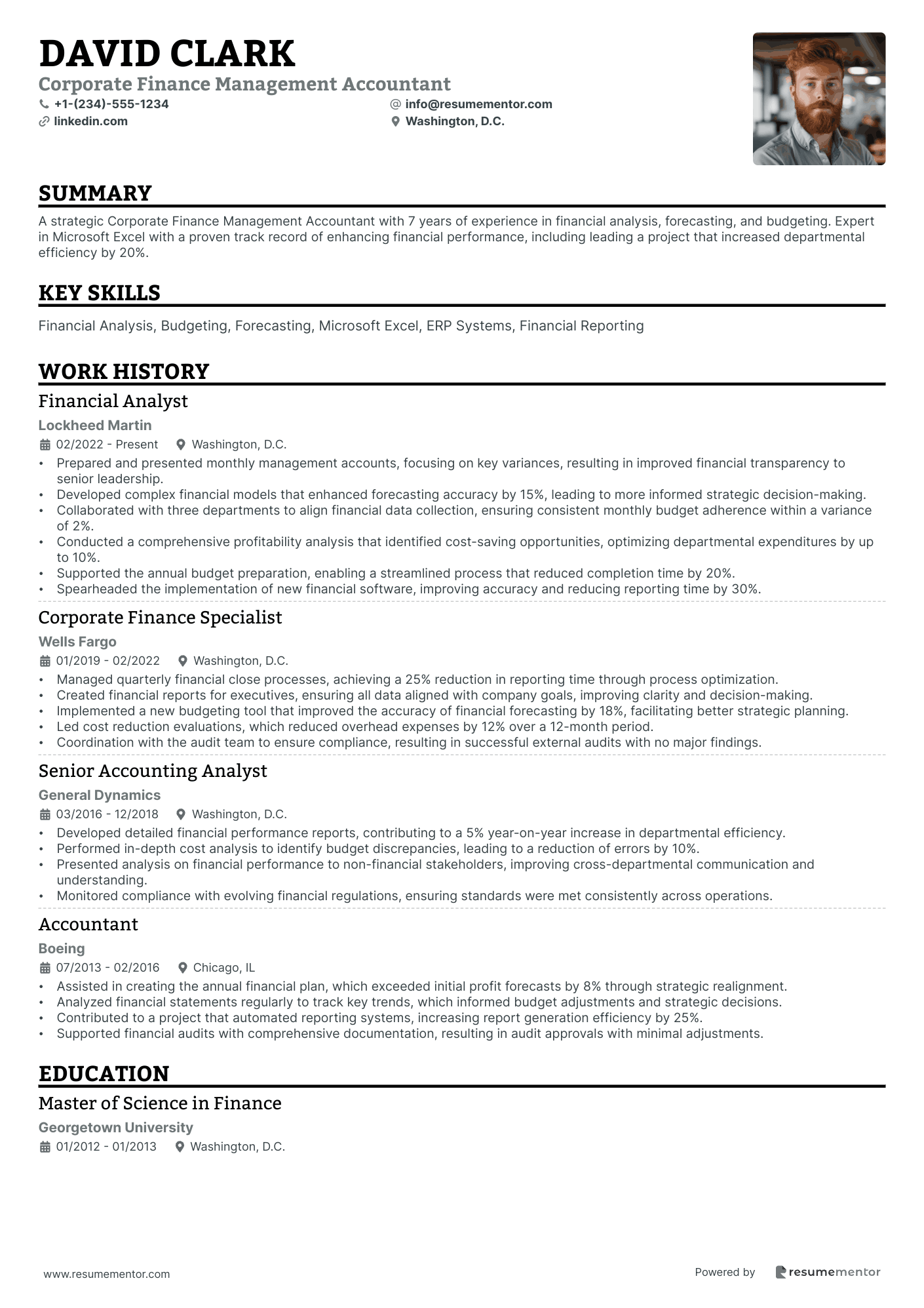 Corporate Finance Management Accountant