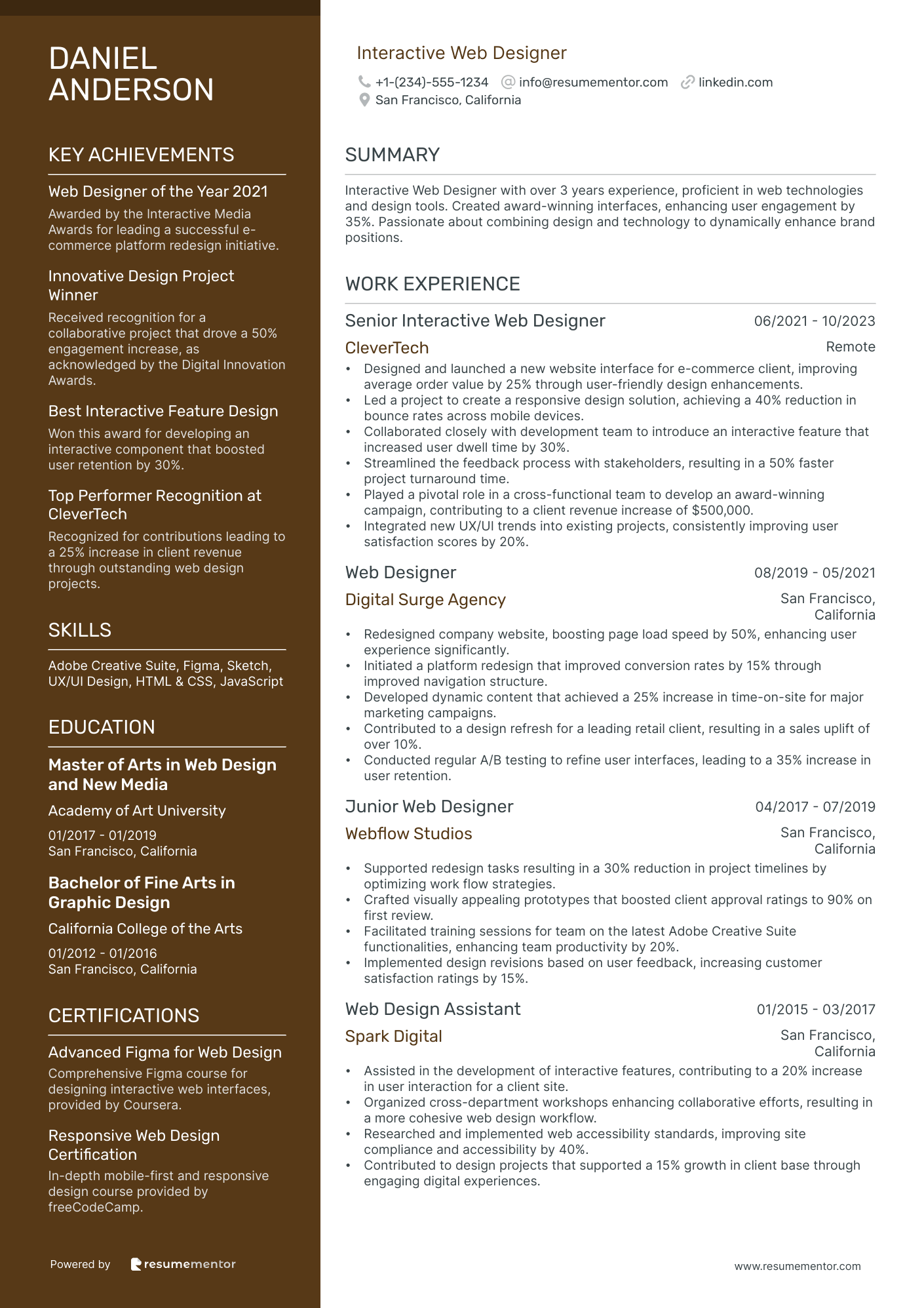 Interactive Web Designer