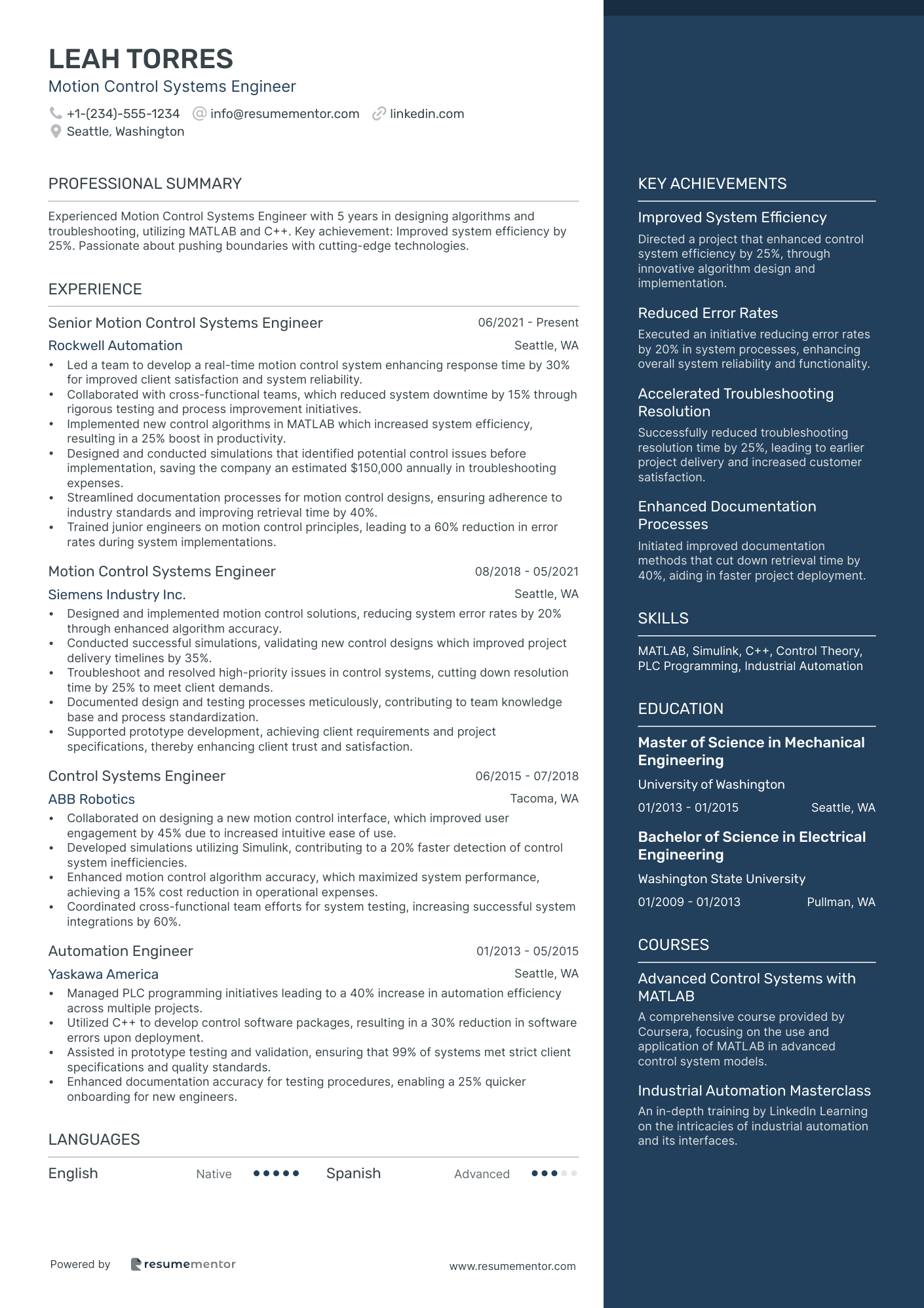 Motion Control Systems Engineer