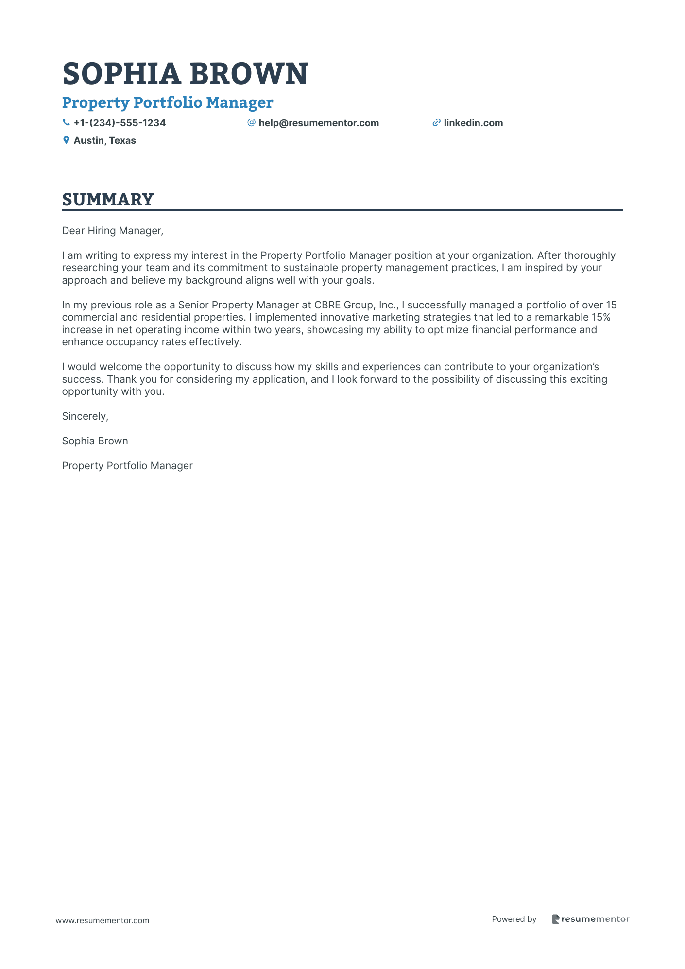 Property Portfolio Manager