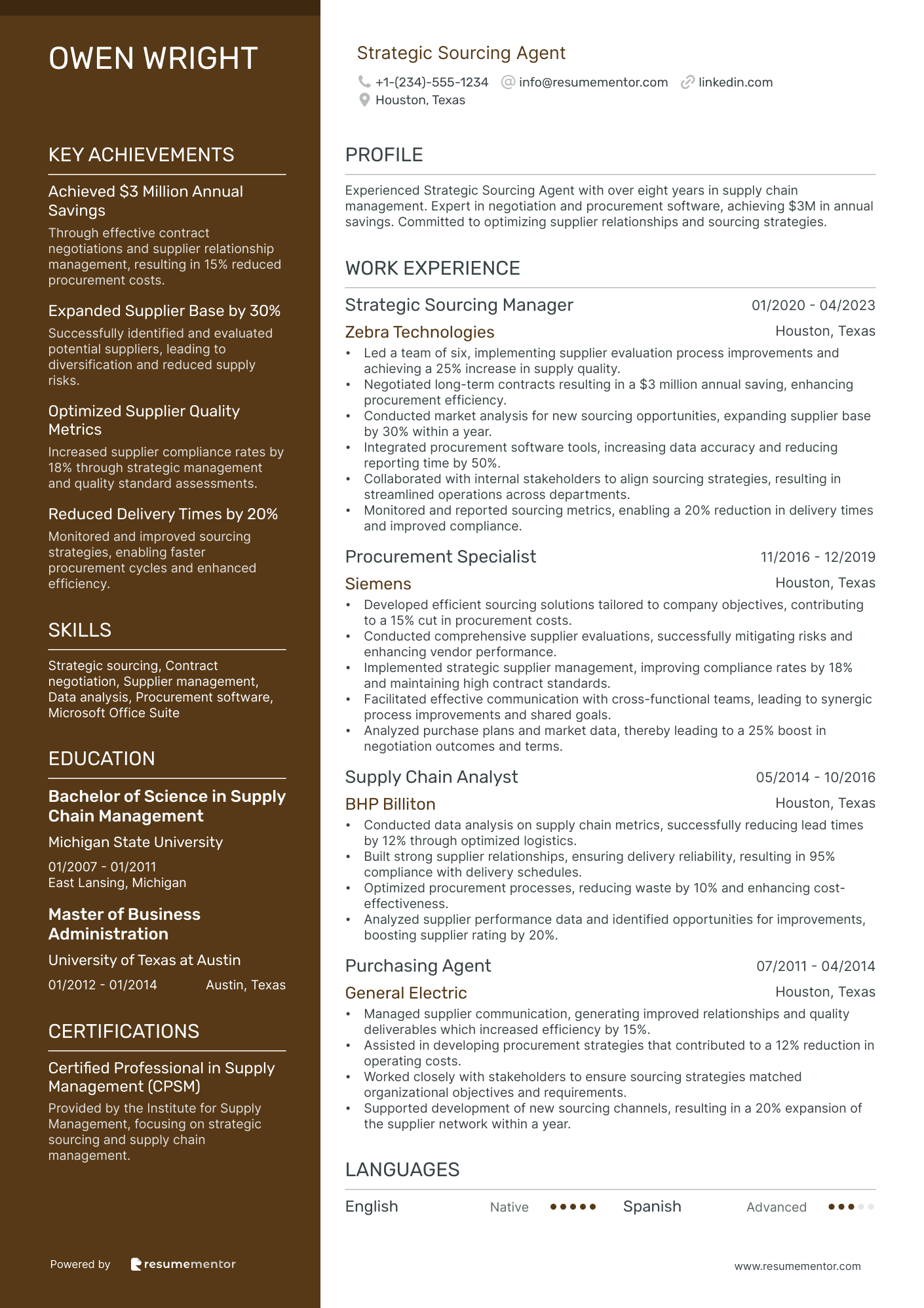 Strategic Sourcing Agent