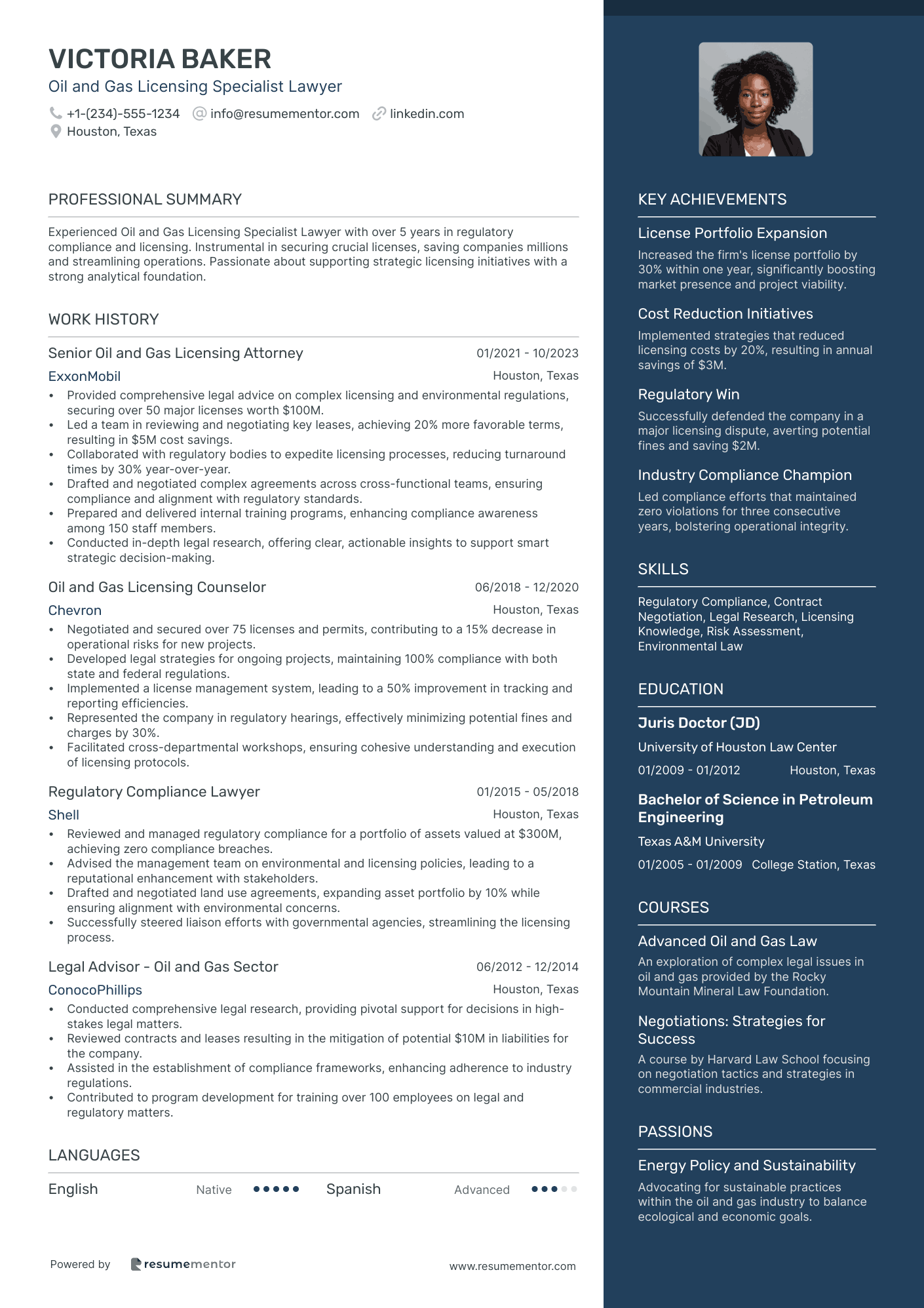 Oil and Gas Licensing Specialist Lawyer