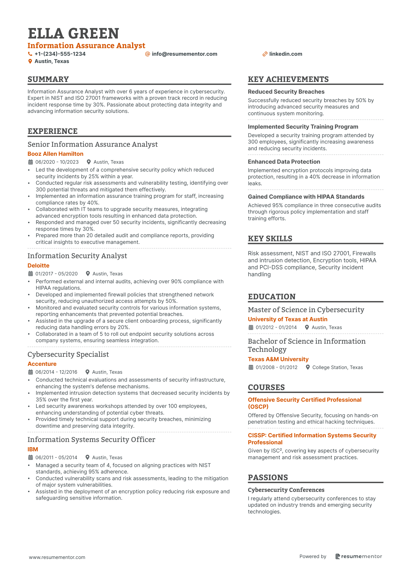 Information Assurance Analyst